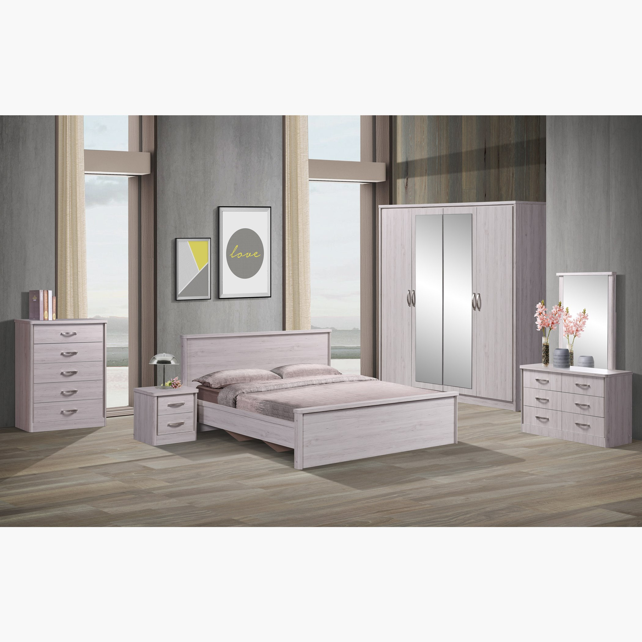 Manchester King Bed - 180x200 cm-hbxfurniture-bedsandbedsets-beds-king-image-7