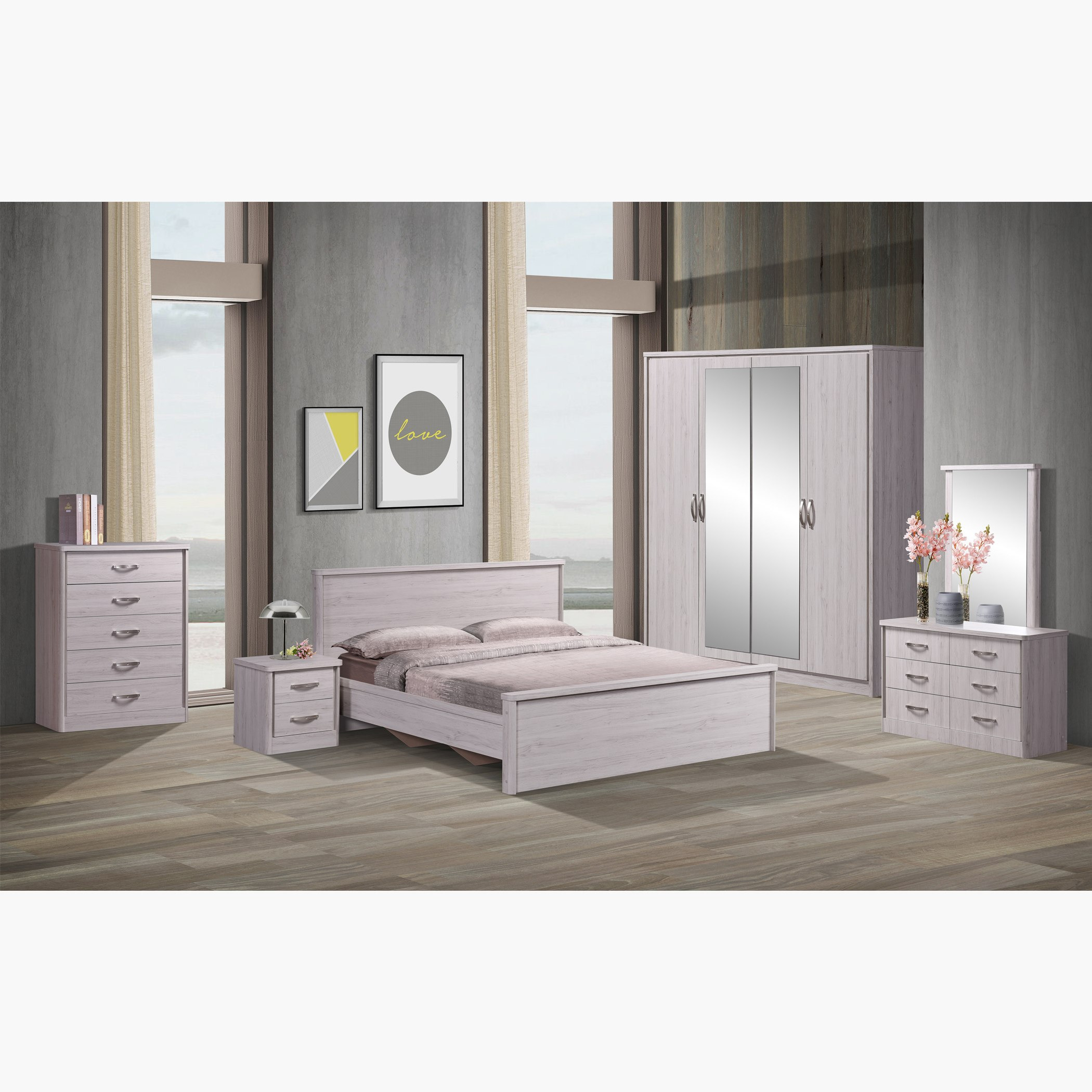 وحدة تخزين بـ5 أدراج من مانشيستر-hbxfurniture-dressersandchests-chestofdrawers-image-5