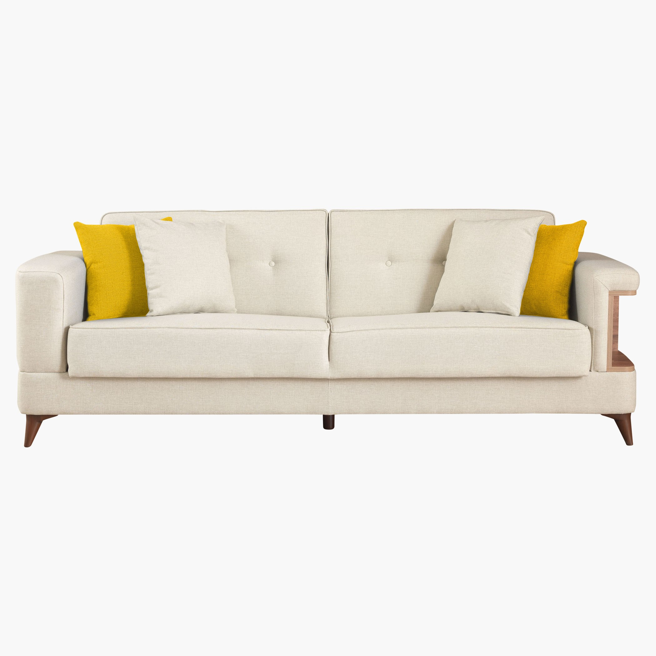 أريكة سرير -3 مقاعد بارزة الملمس بمساحة تخزين و -4 وسائد منفصلة من سانتياجو-hbxlivingroom-sofasandarmchairs-sofas-image-1