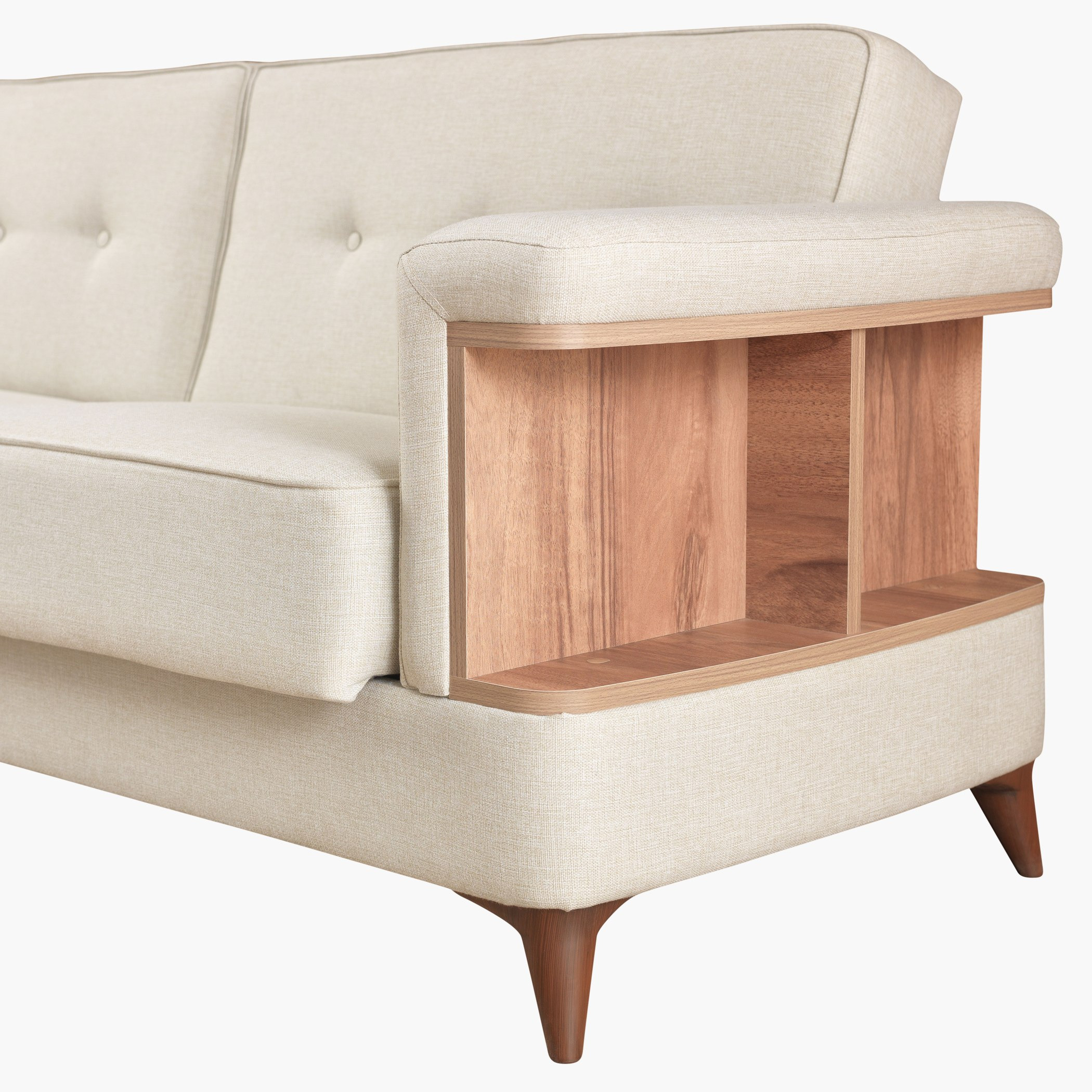 أريكة سرير -3 مقاعد بارزة الملمس بمساحة تخزين و -4 وسائد منفصلة من سانتياجو-hbxlivingroom-sofasandarmchairs-sofas-image-6