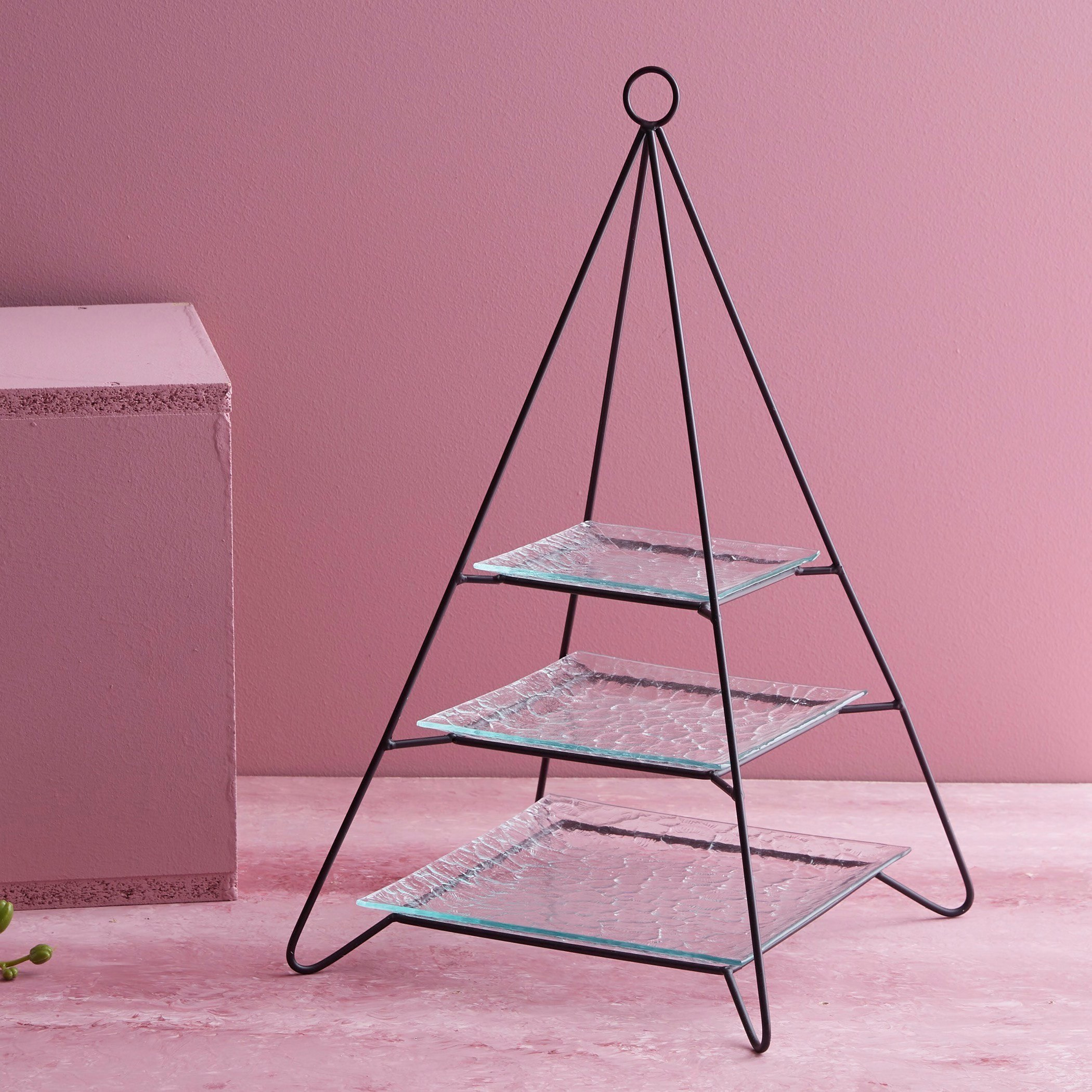 طقم تقديم بتصميم إيفل و3 طوابق مع حامل معدني من بيلكاسا-hbxdecorandfurnishings-tabletop-serveware-image-1