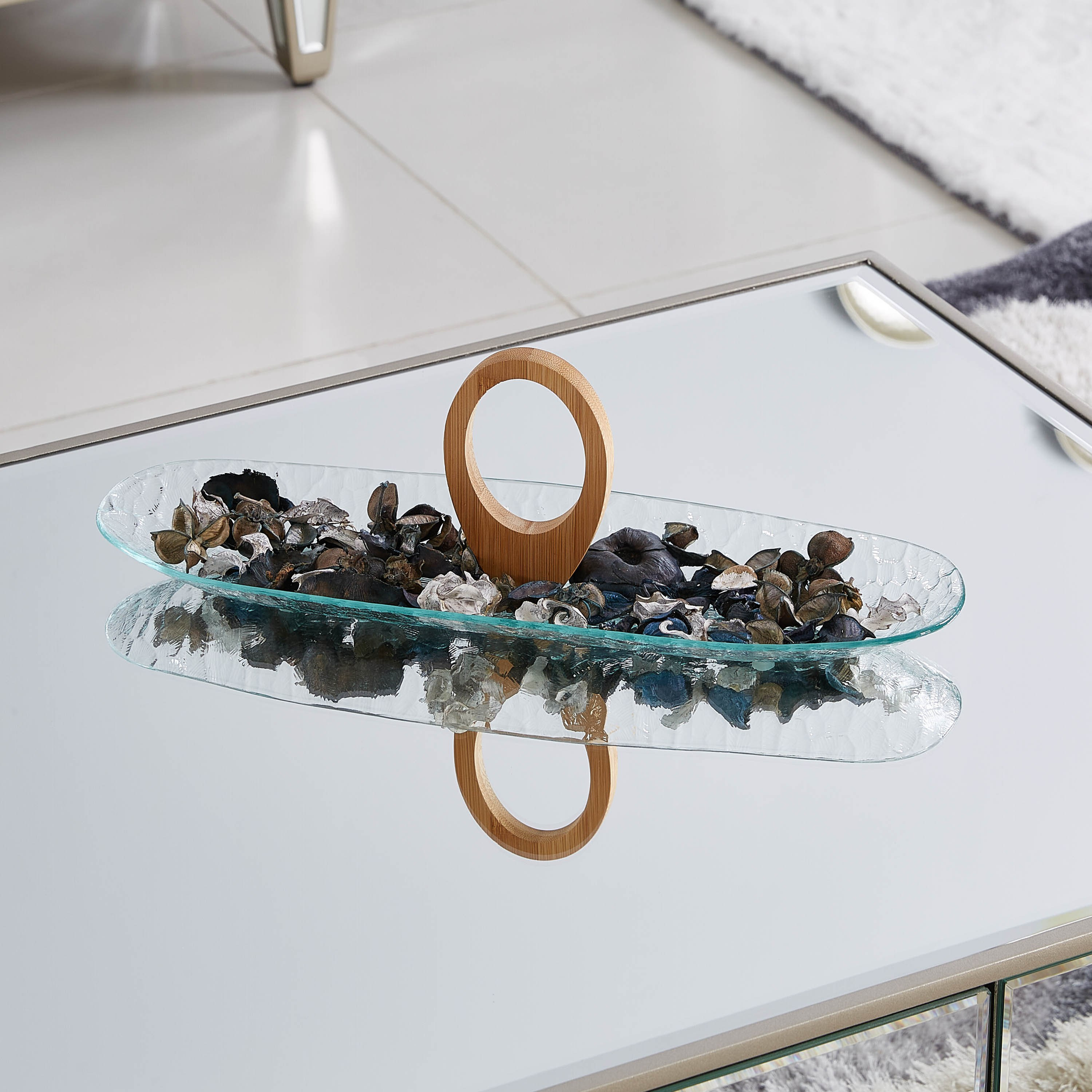 طقم صحن تقديم بقسمين ومقبض خشبي من بيلكاسا-hbxdecorandfurnishings-tabletop-serveware-image-2