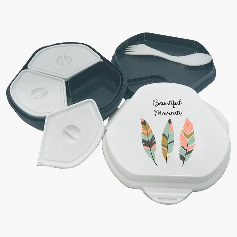 Beautiful Moments Printed Hunger Box-Lunch Boxes-image-1