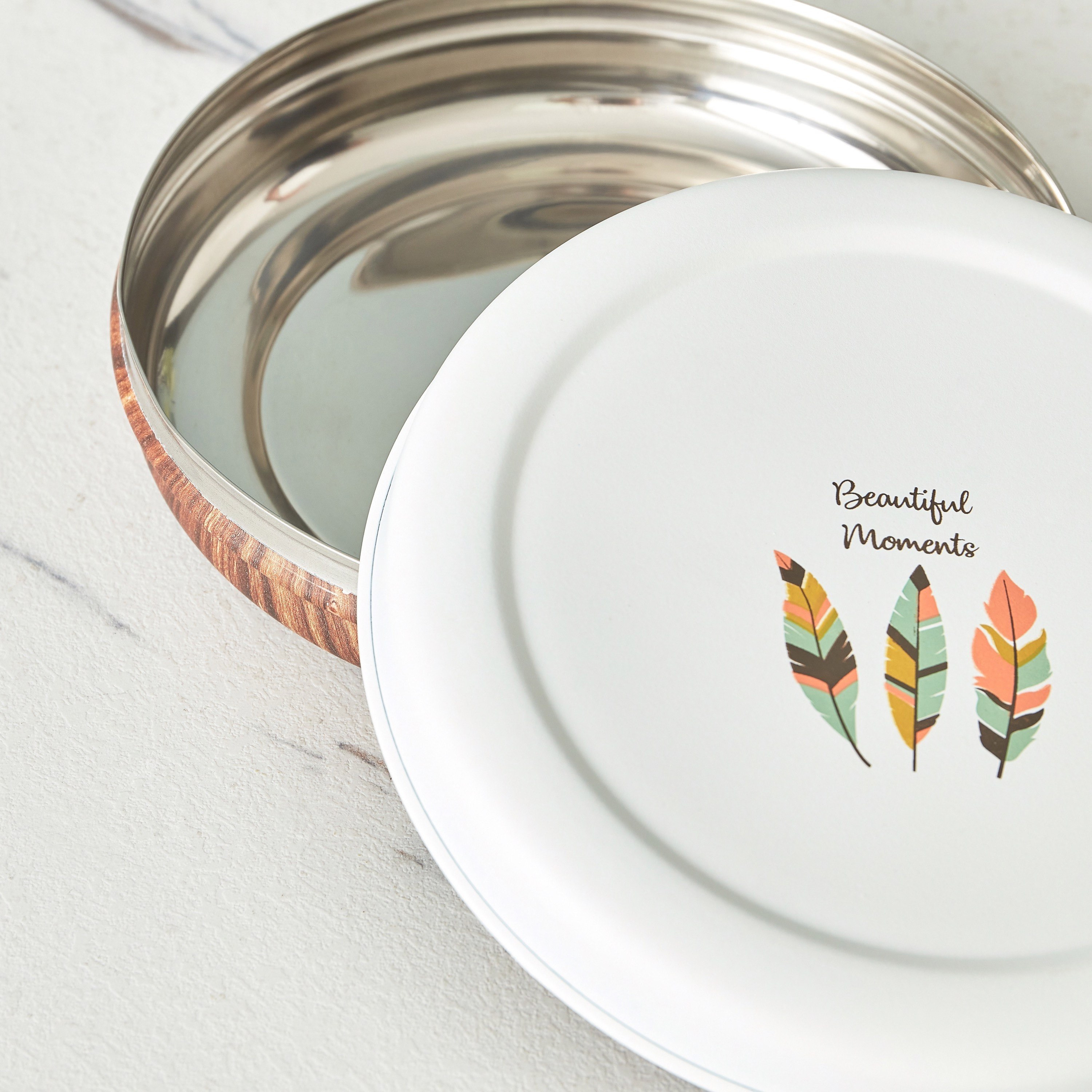علبة طعام خشبية بغطاء ستانلس ستيل من بيوتيفل مومنتس - 775 مل-hbxhomeware-hbxkitchen-image-3