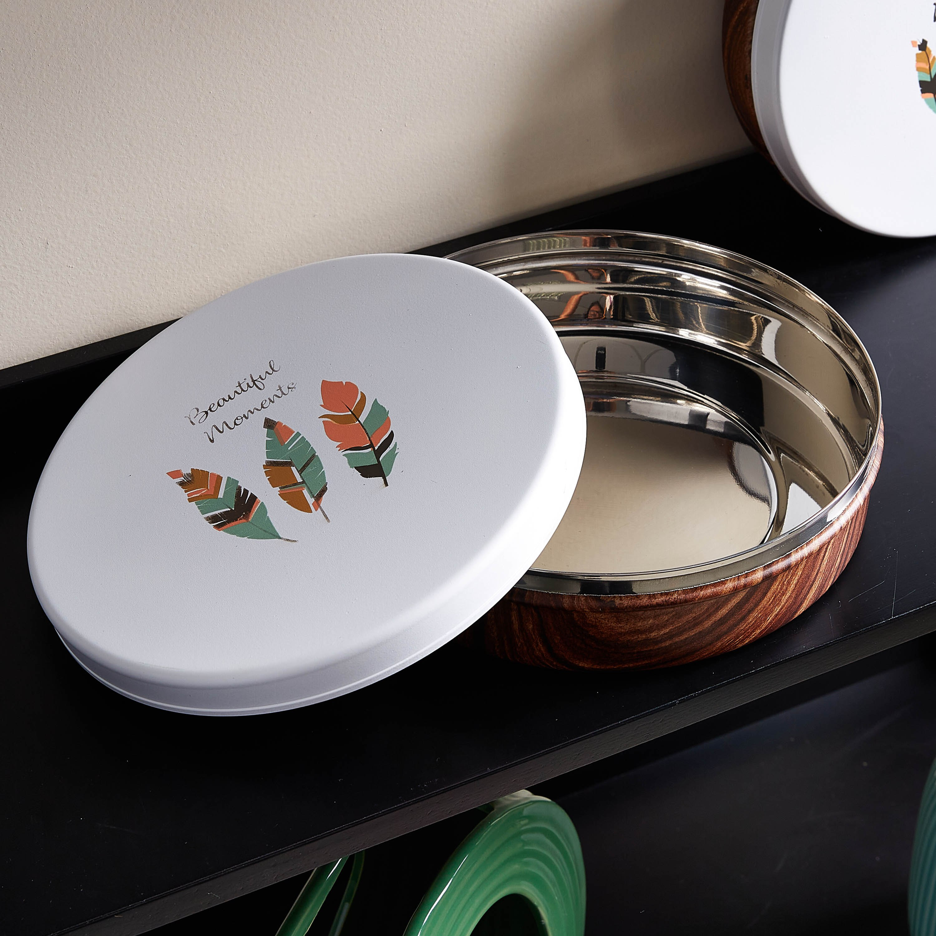 حاوية خشبيّة بغطاء وطبعات - 1.32 لتر-hbxhomeware-hbxkitchen-image-3
