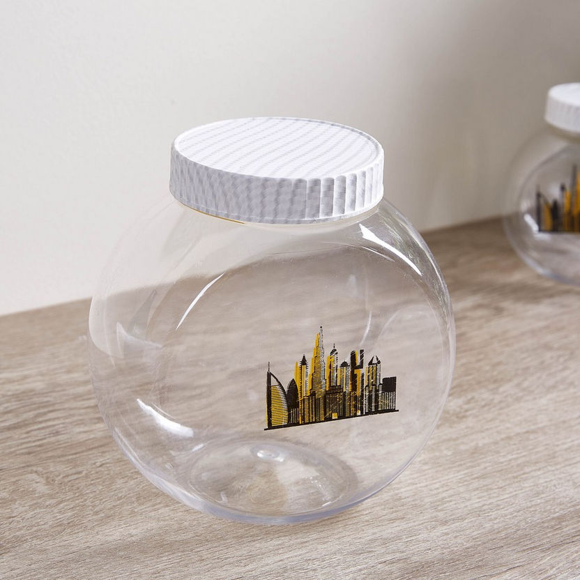 Cityscape Printed Candy Jar-Containers and Jars-image-0