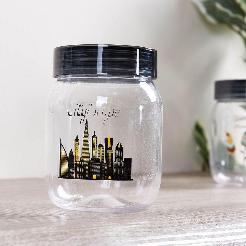 Cityscape Printed Sun Jar-Containers and Jars-image-0