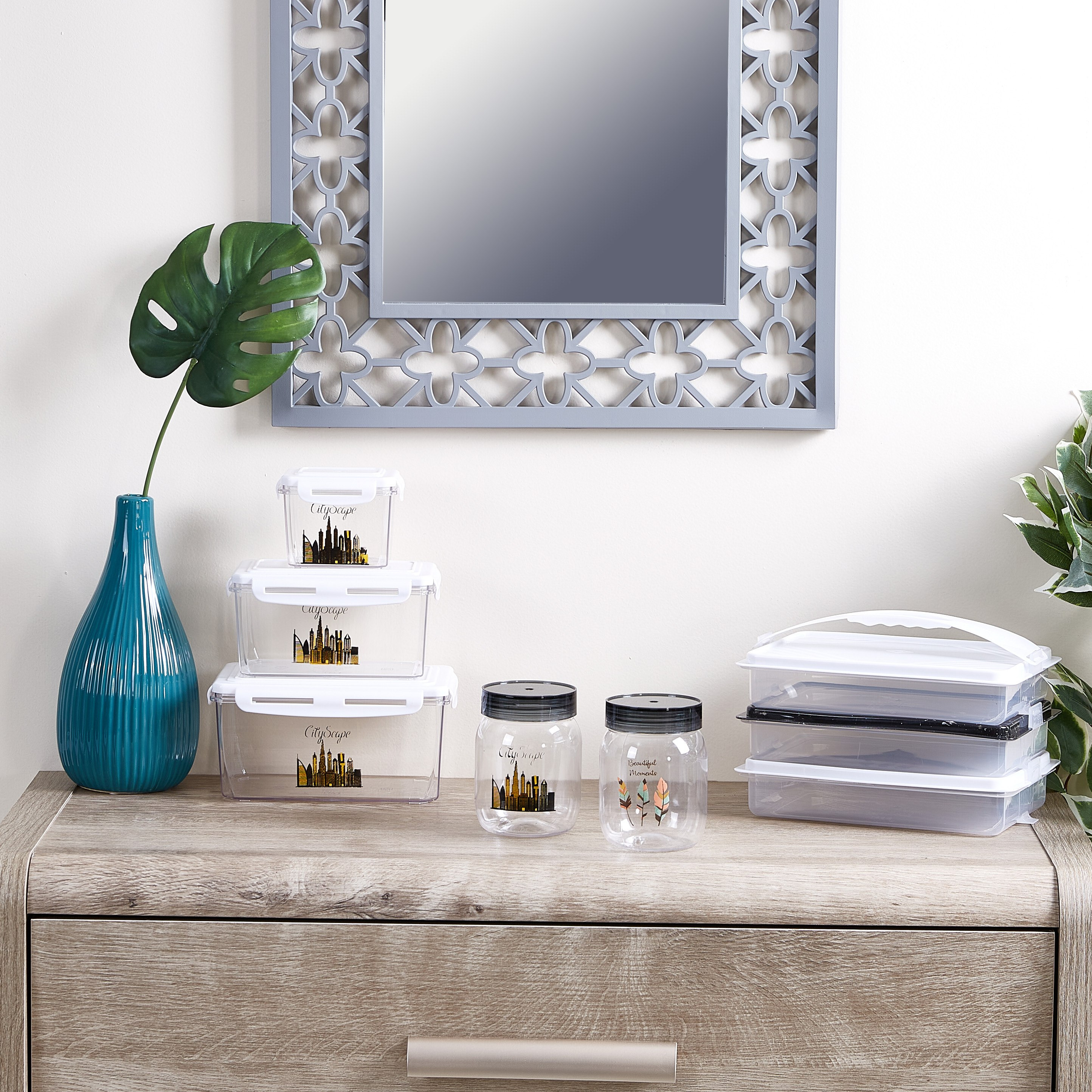 حاوية تخزين لوك آند ستور بطبعات سيتي سكيب من تريتان - 300 مل-hbxhomeware-hbxkitchen-image-3