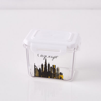 Tritan Cityscape Printed Lock&Store Container - 300 ml