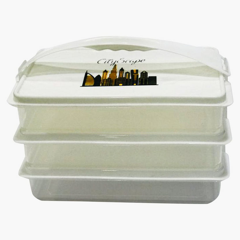 Cityscape Print Eze Go Box - Set of 3-Containers and Jars-image-2