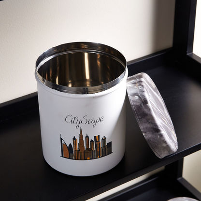 Cityscape Stainless Steel Canister - 1800 ml