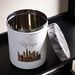 Cityscape Printed Stainless Steel Canister with Wooden Lid - 2300 ml-Containers and Jars-thumbnailMobile-1