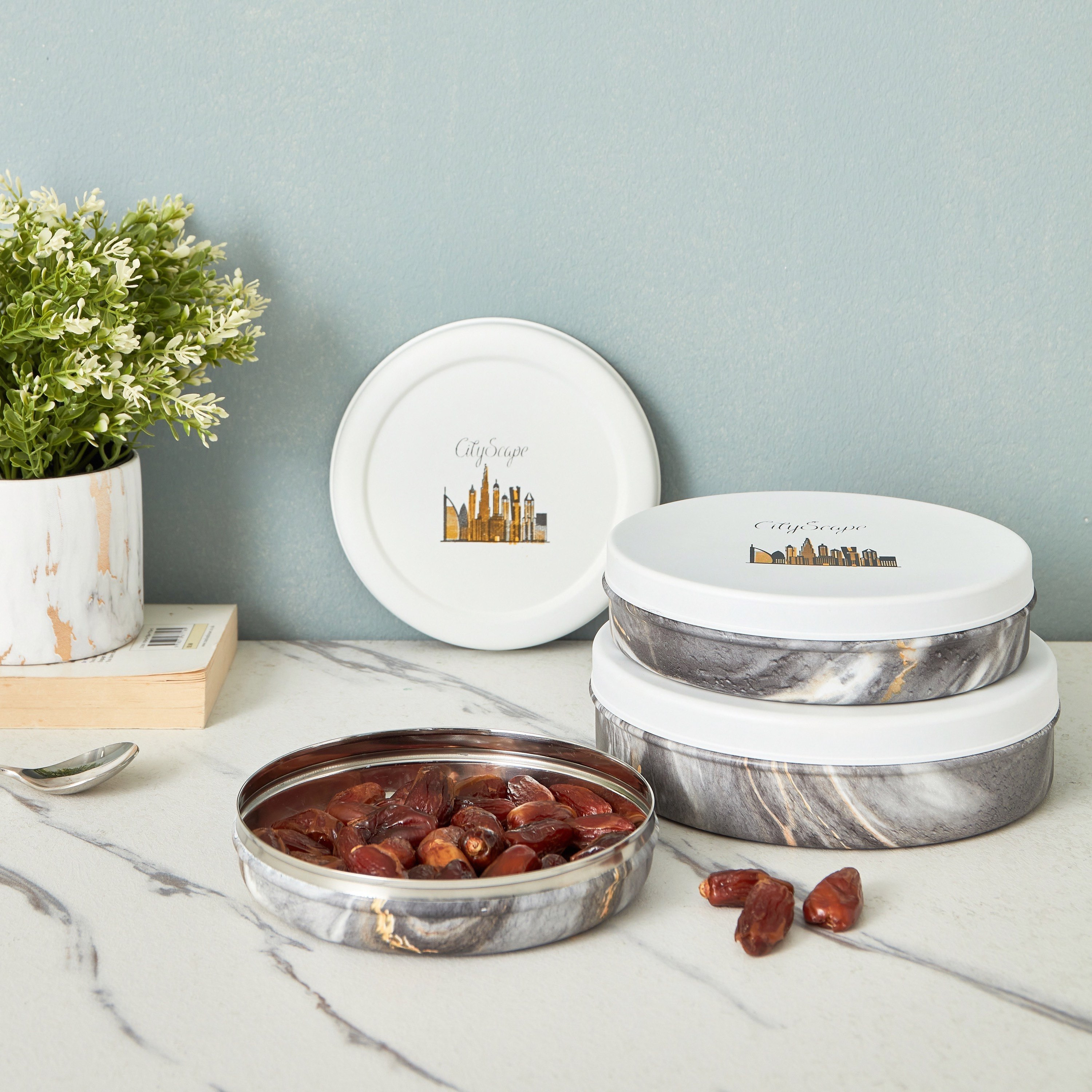 علبة مسطحة بغطاء ستانليس ستيل من سيتي سكيب - 775 مل-hbxhomeware-hbxkitchen-image-4