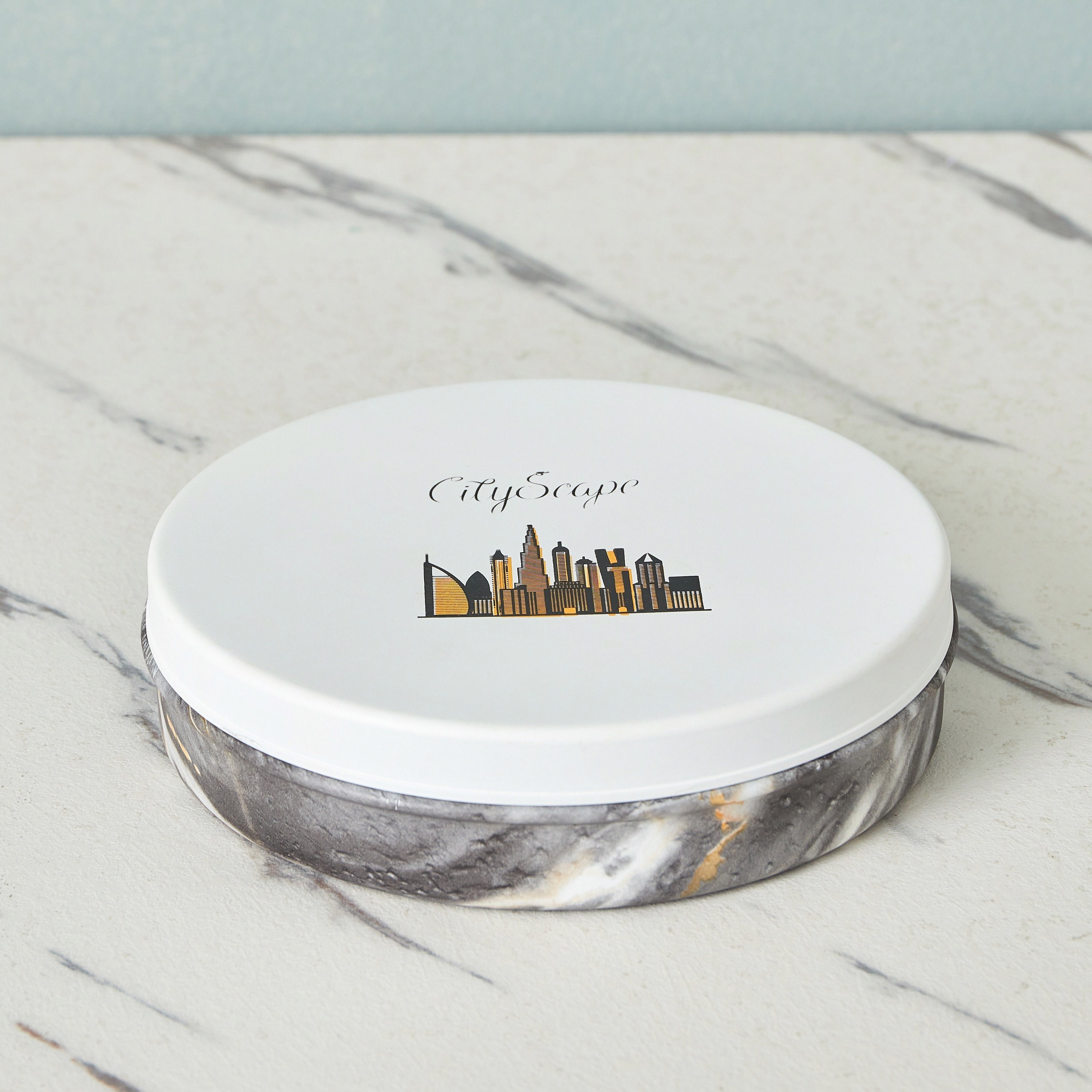 حاوية طعام مسطحة بغطاء ستانلس ستيل من سيتي سكيب - 1.15 مل-hbxhomeware-hbxkitchen-image-1
