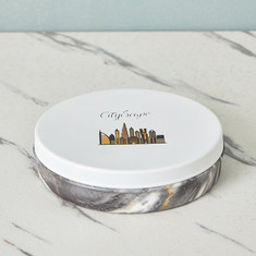 Cityscape Flat Canister with Stainless Steel Lid - 1.15 L