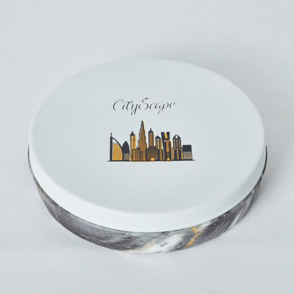 Cityscape Flat Canister with Stainless Steel Lid - 1.15 L