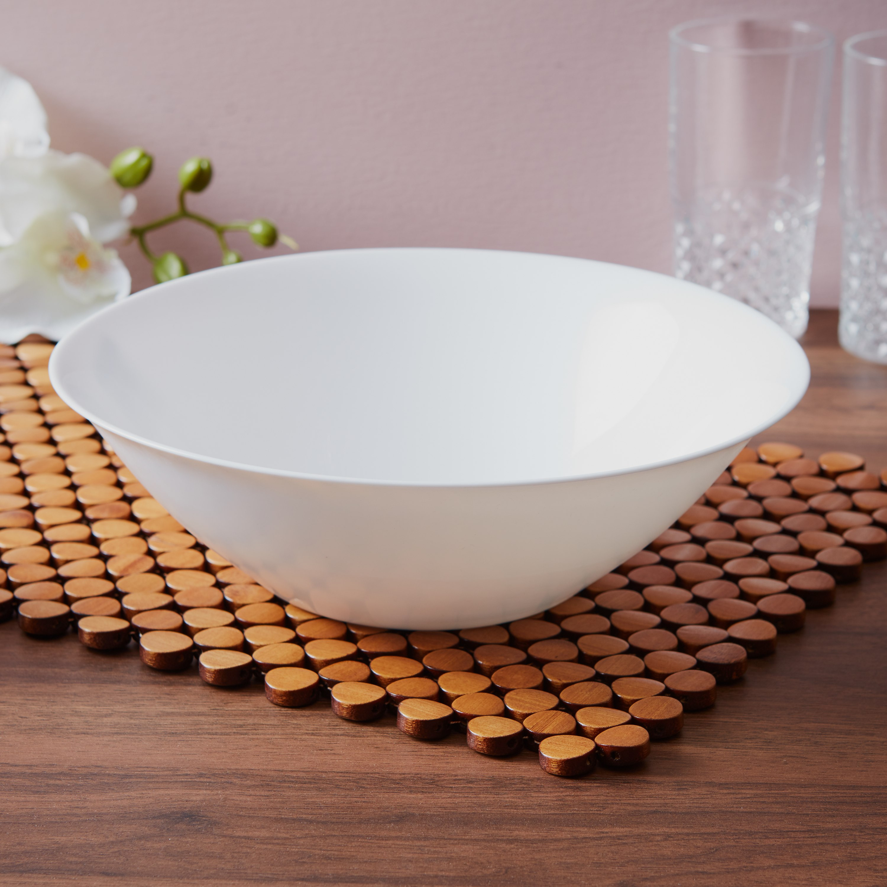 Aqua Carine Opal Square Serving Bowl - 27 cm-hbxdecorandfurnishings-tabletop-crockery-image-1