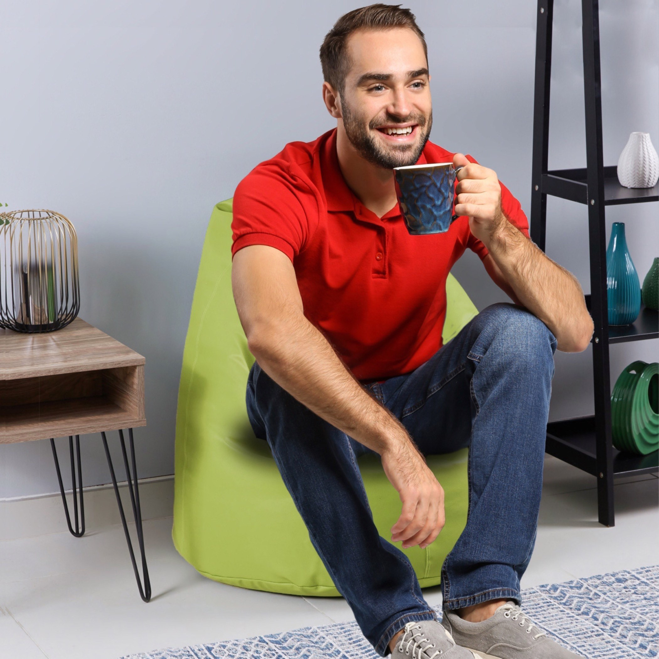 Comfy Large Bean Bag - 75x110 cm-hbxfurniture-kidsroom-kidsbeanbags-image-2