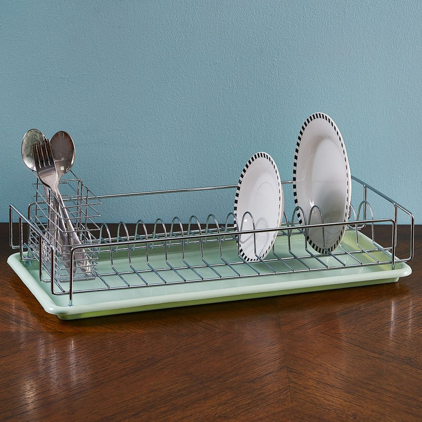 Slight Dish Rack with Tray and Caddies-Kitchen Racks and Holders-image-0