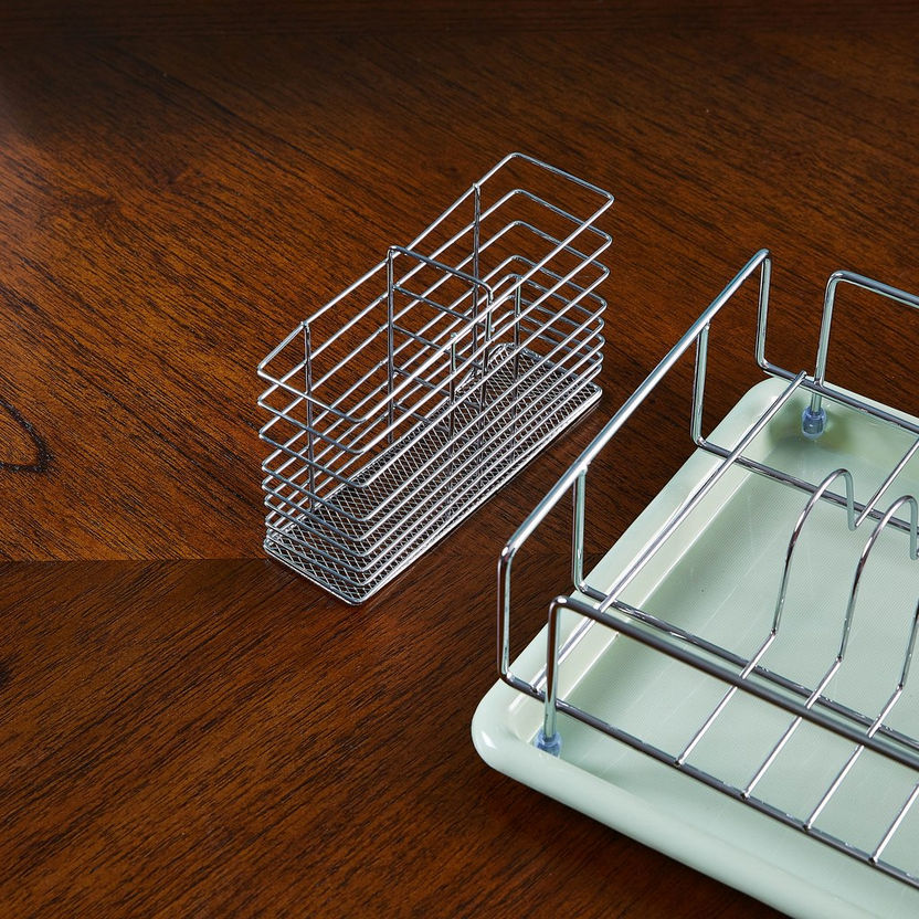 Slight Dish Rack with Tray and Caddies-Kitchen Racks and Holders-image-2