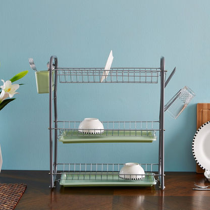 Interside 3-Tier Dish Rack with 2-Trays and Caddies