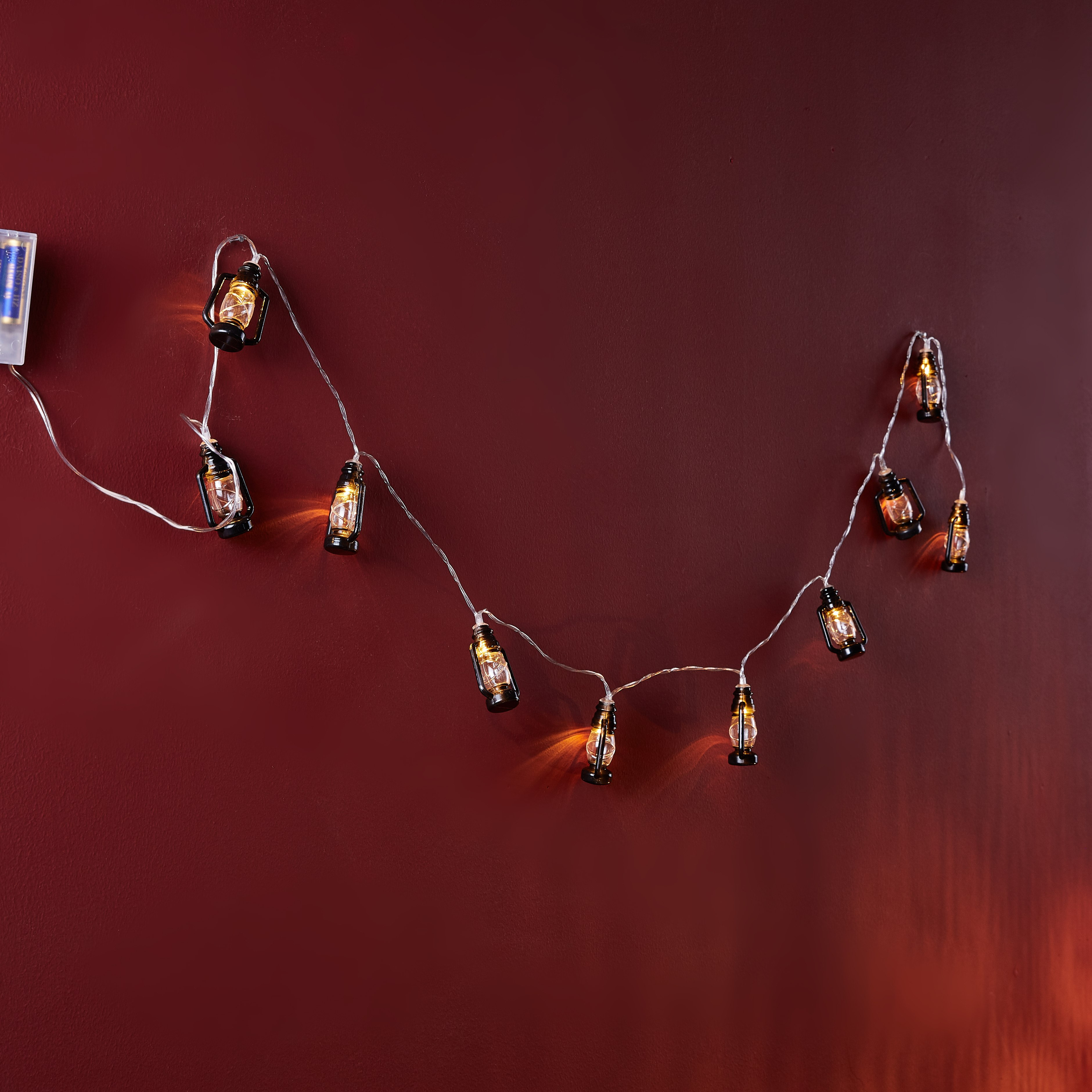خيط إضاءة 10 إل إي دي يعمل بالبطارية على شكل فانوس-hbxdiningroom-lighting-decorativesandstringlights-image-2