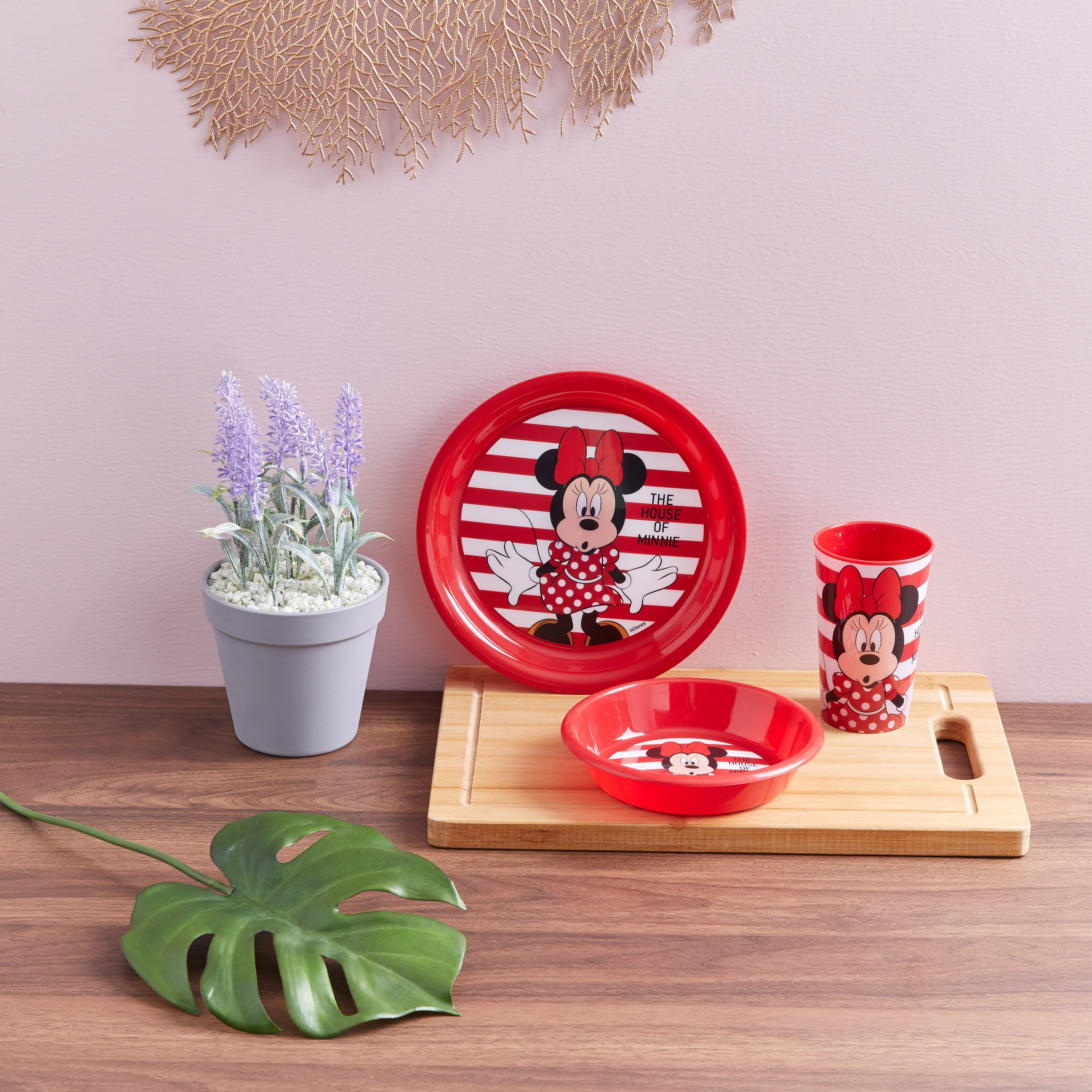 Minnie Mouse 3-Piece Printed Breakfast Set-hbxhomeware-hbxkidsandyouth-image-3