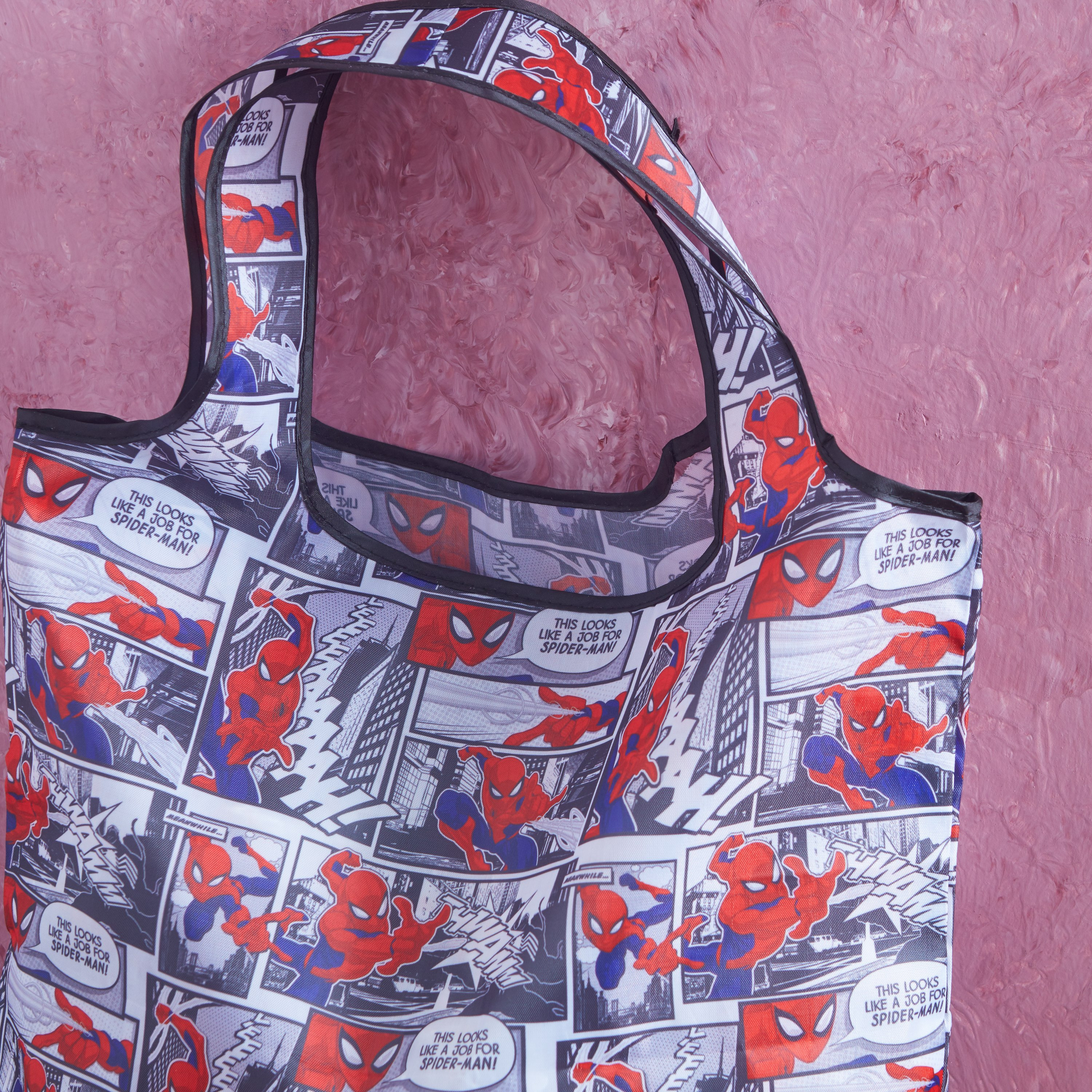 Spider-Man Printed Foldable Shopping Bag-hbxhomeware-hbxkidsandyouth-image-2