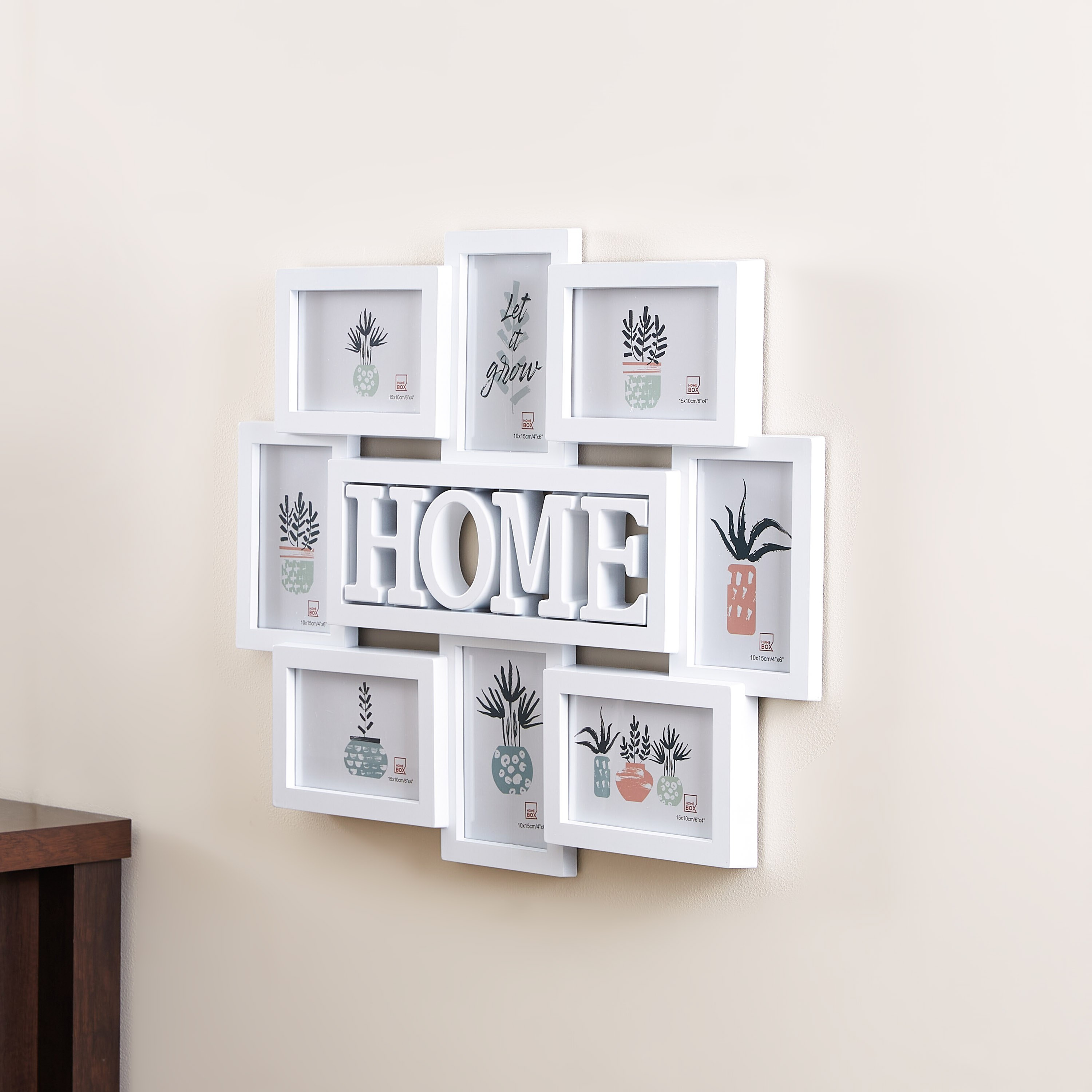 برواز صور مجمعة لـ 8 صورة مع زينة نصية-hbxkidsandyouth-walldecor-photoframes-image-2