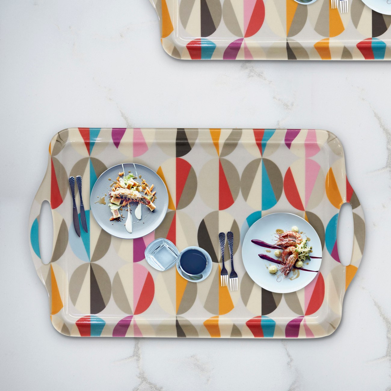 صينية تقديم بطبعات قوس قزح-hbxhomeware-hbxkitchen-image-1
