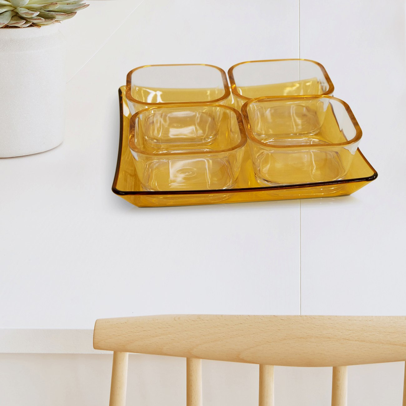 طقم أوعية تقديم من 5 قطع- 8x8x4 سم-hbxdecorandfurnishings-tabletop-serveware-image-1