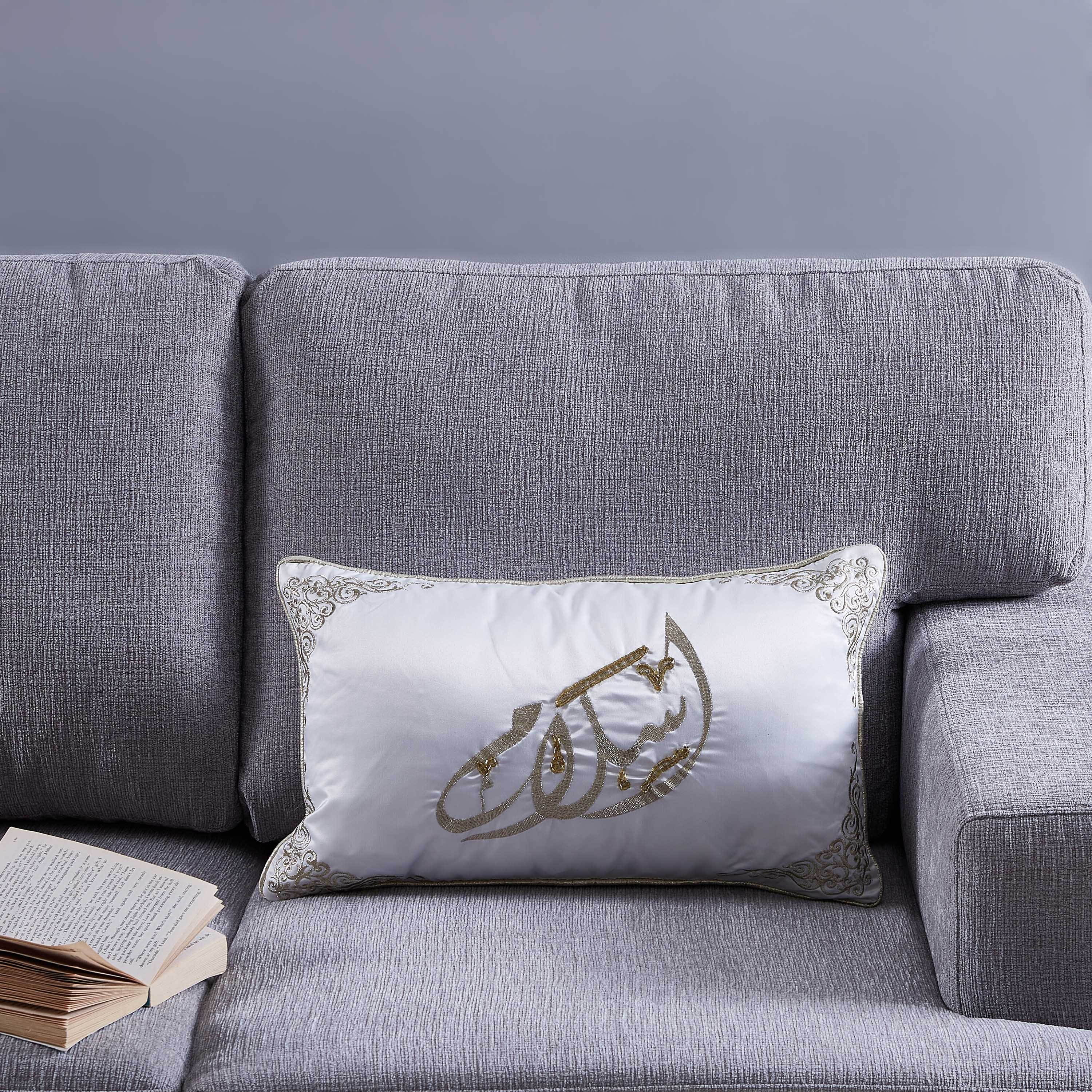 وسادة محشوة مطرّزة من بيس - 40x40 سم-hbxlivingroom-furnishings-cushionsandcovers-filledcushions-image-1