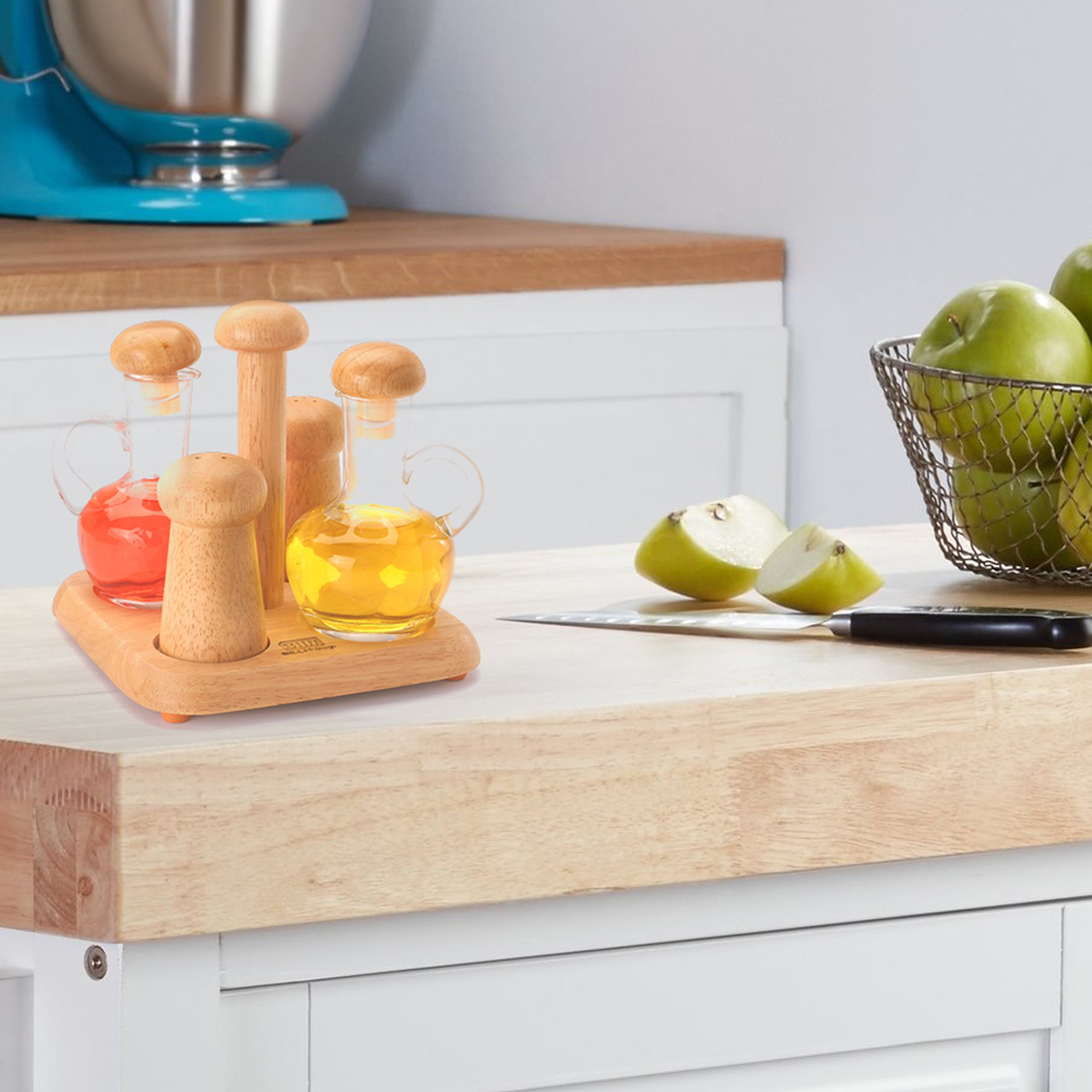 طقم بهارات 5 قطع مع حامل خشبي من بيلي-hbxhomeware-hbxkitchen-image-1