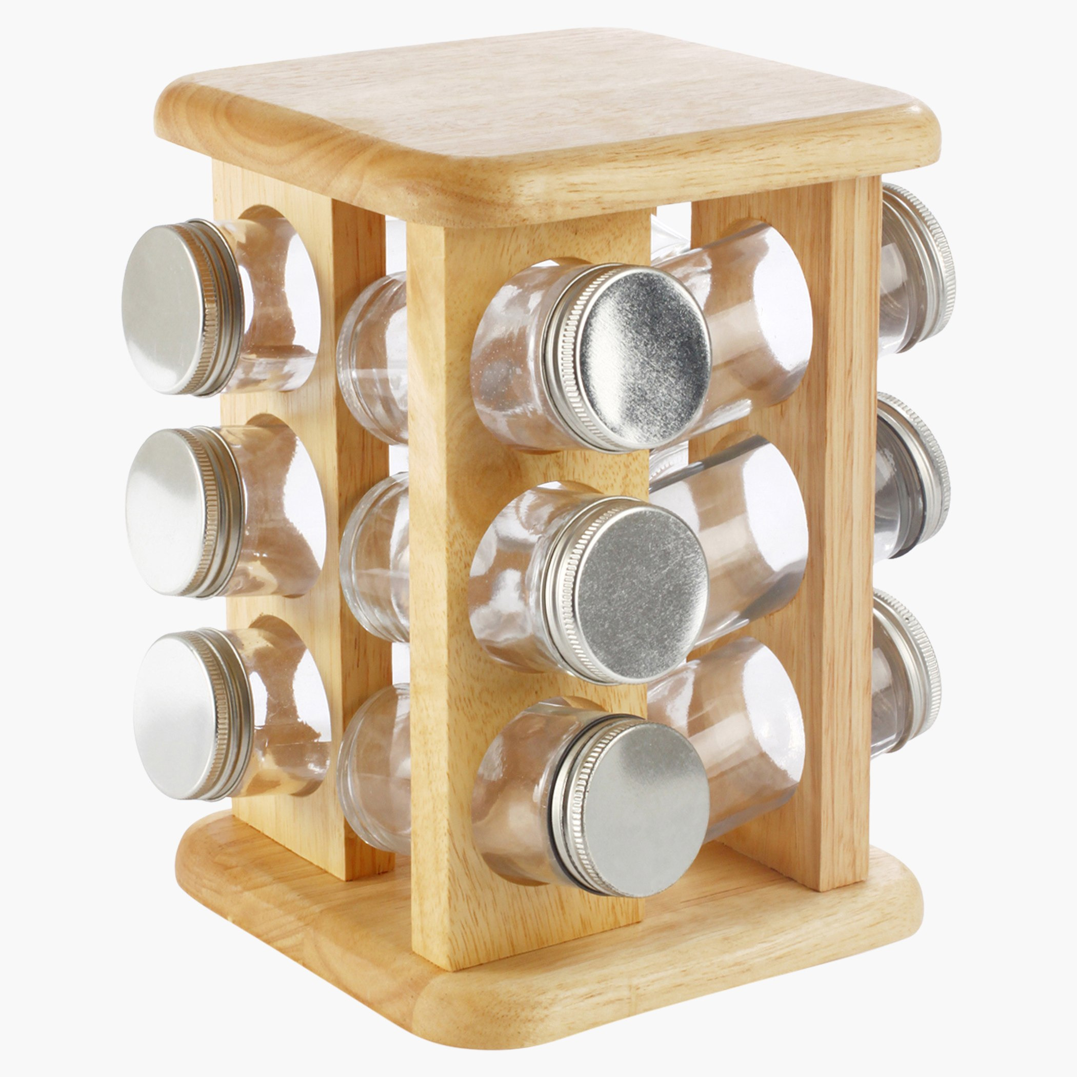 طقم قارورات توابل زجاجيّة بغطاء من الألمنيوم من بيلي - 12 قطعة-hbxhomeware-hbxkitchen-image-2