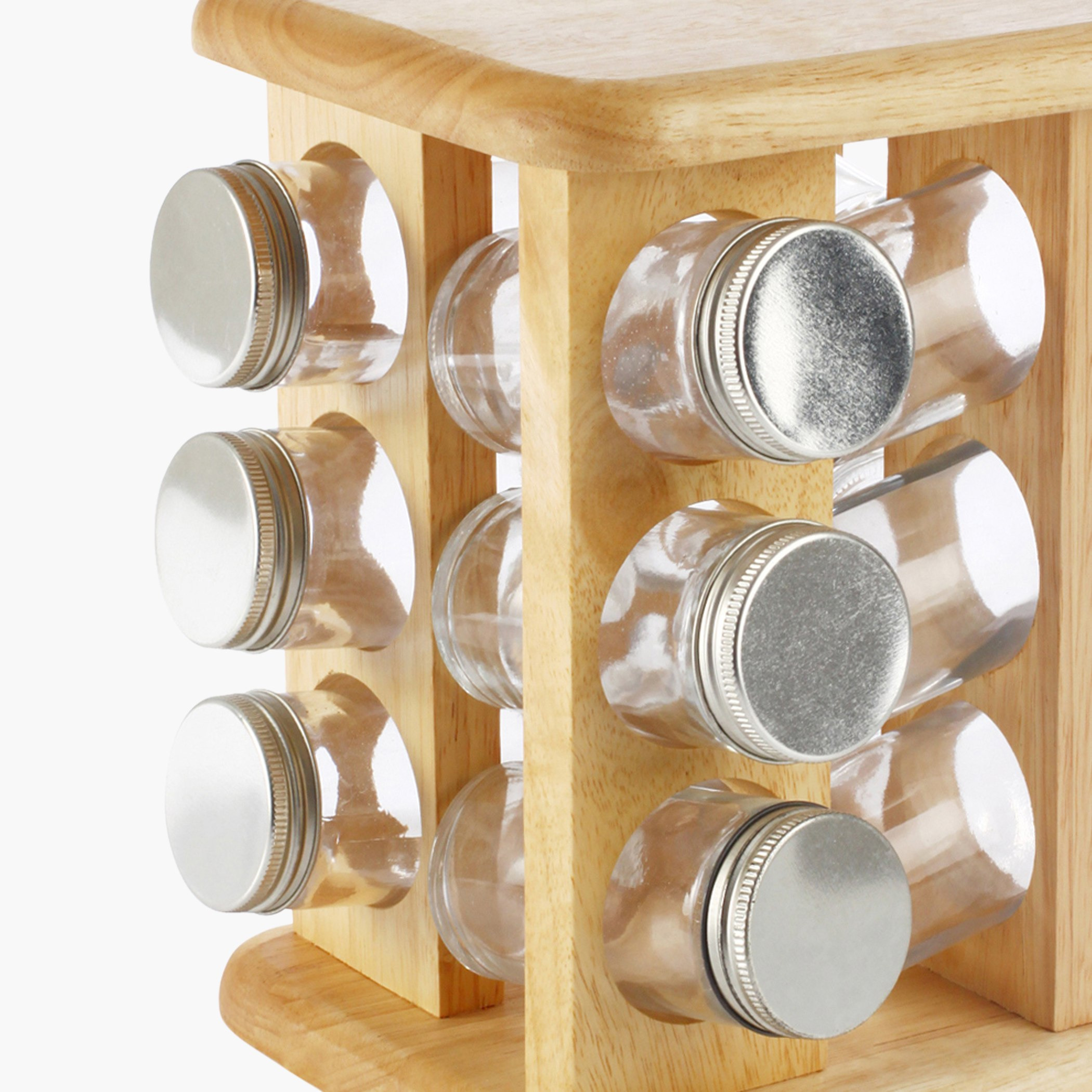 طقم قارورات توابل زجاجيّة بغطاء من الألمنيوم من بيلي - 12 قطعة-hbxhomeware-hbxkitchen-image-3