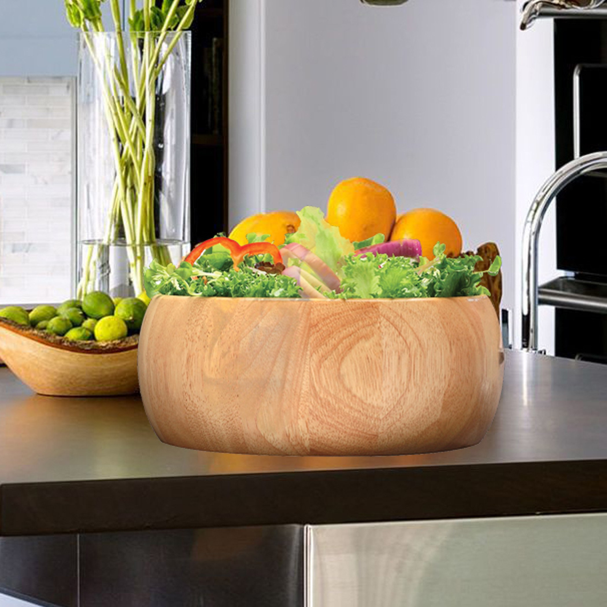 صحن سلطة خشبي من بيلي - 15x15x5 سم-hbxdecorandfurnishings-tabletop-serveware-image-1