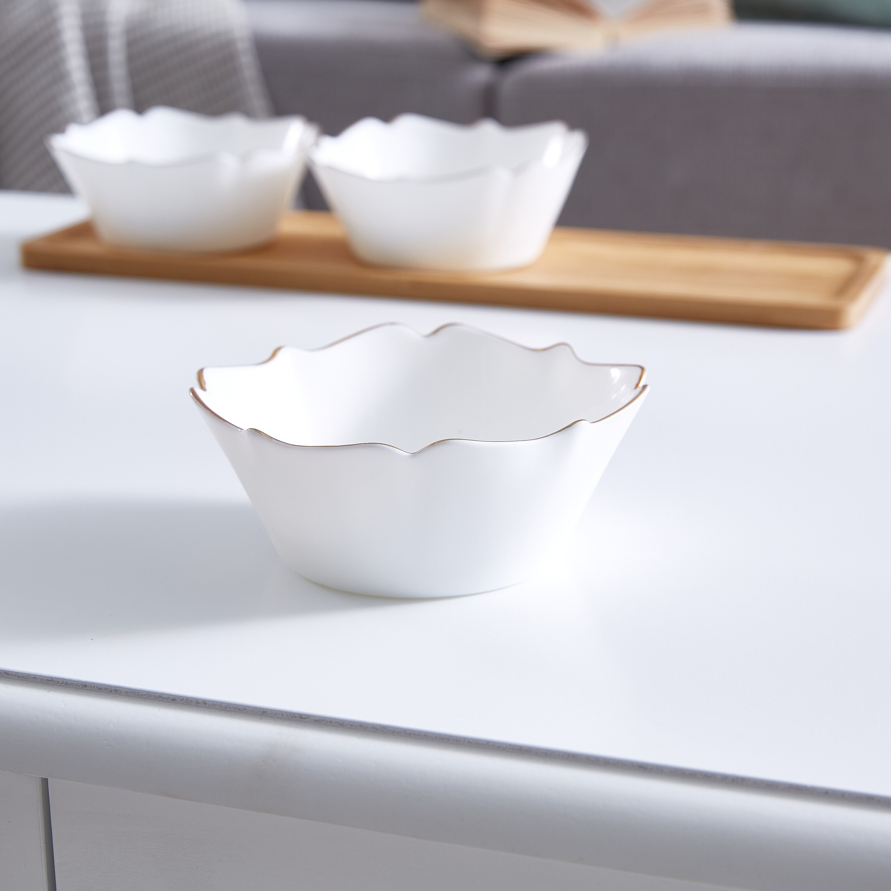 وعاء شوربة بورسلين 4 قطع وصينية خيزران من أوبلوير-hbxhomeware-hbxkitchen-image-3