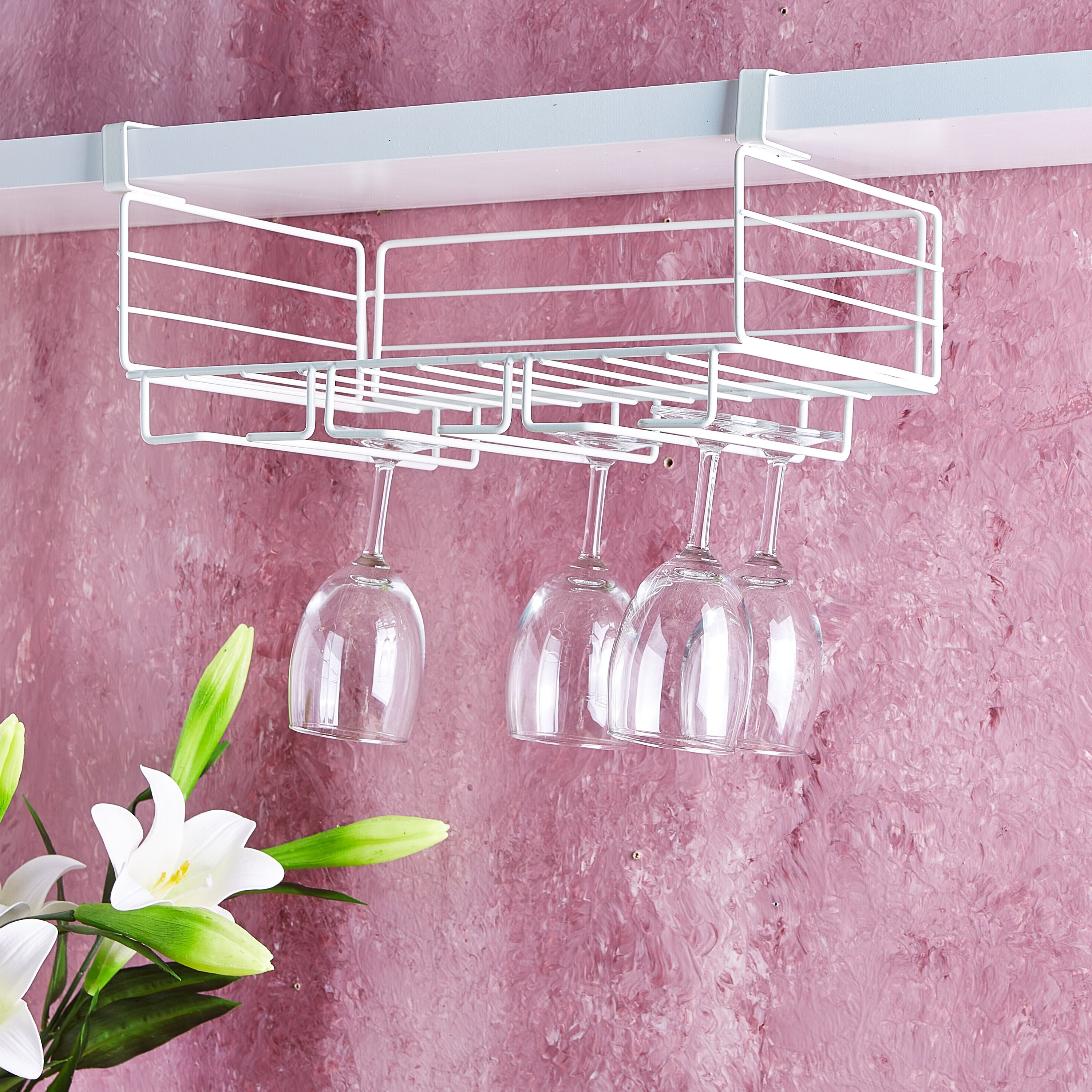 Maisan Under The Shelf Glass Holder-hbxhomeware-hbxkitchen-image-3