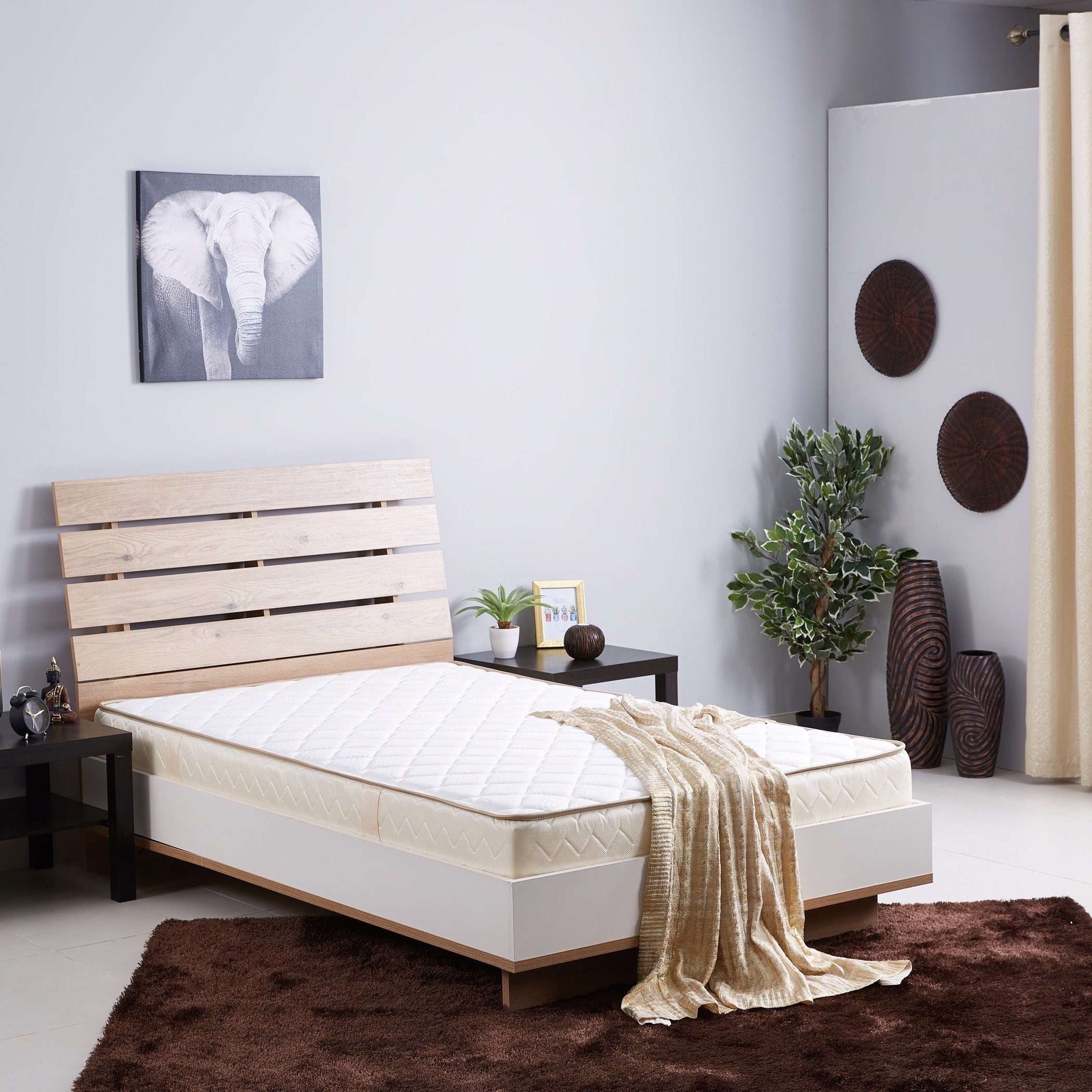 مرتبة مزدوجة بنوابض و جدار إسفنجي من آي أورثو - 120x200x21 سم-hbxfurniture-mattresses-twin-image-4
