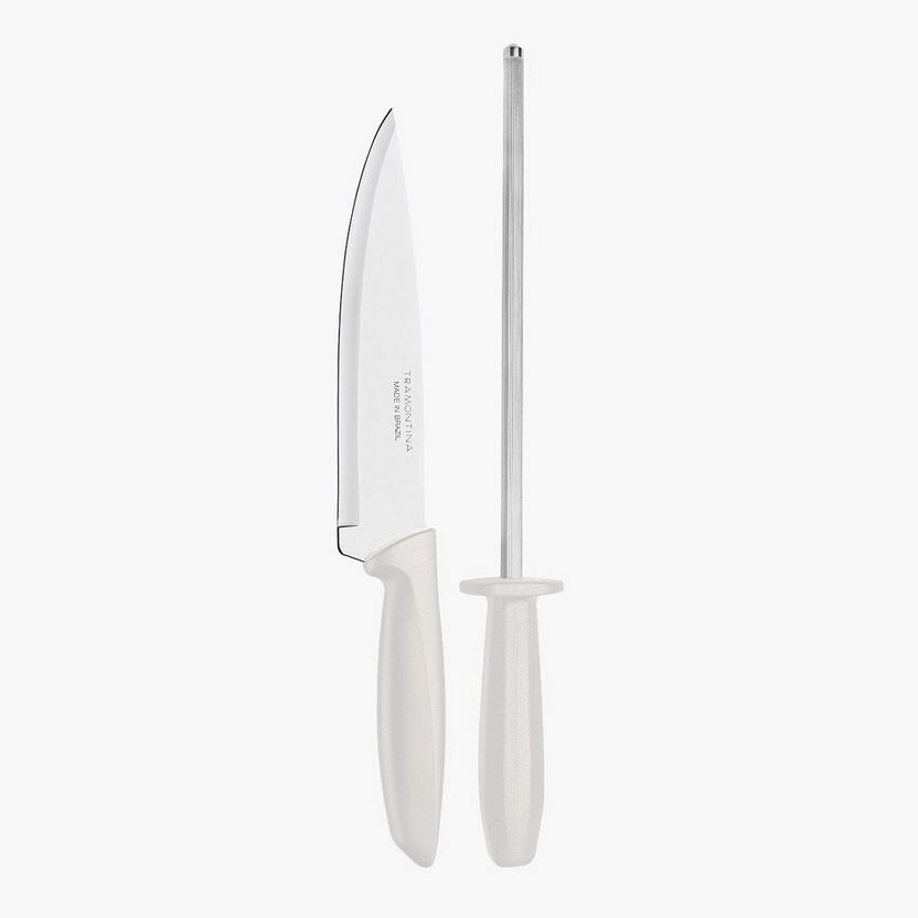 Tramontina 2-Piece Plenus Knife and Sharpner Set-Knives-image-1