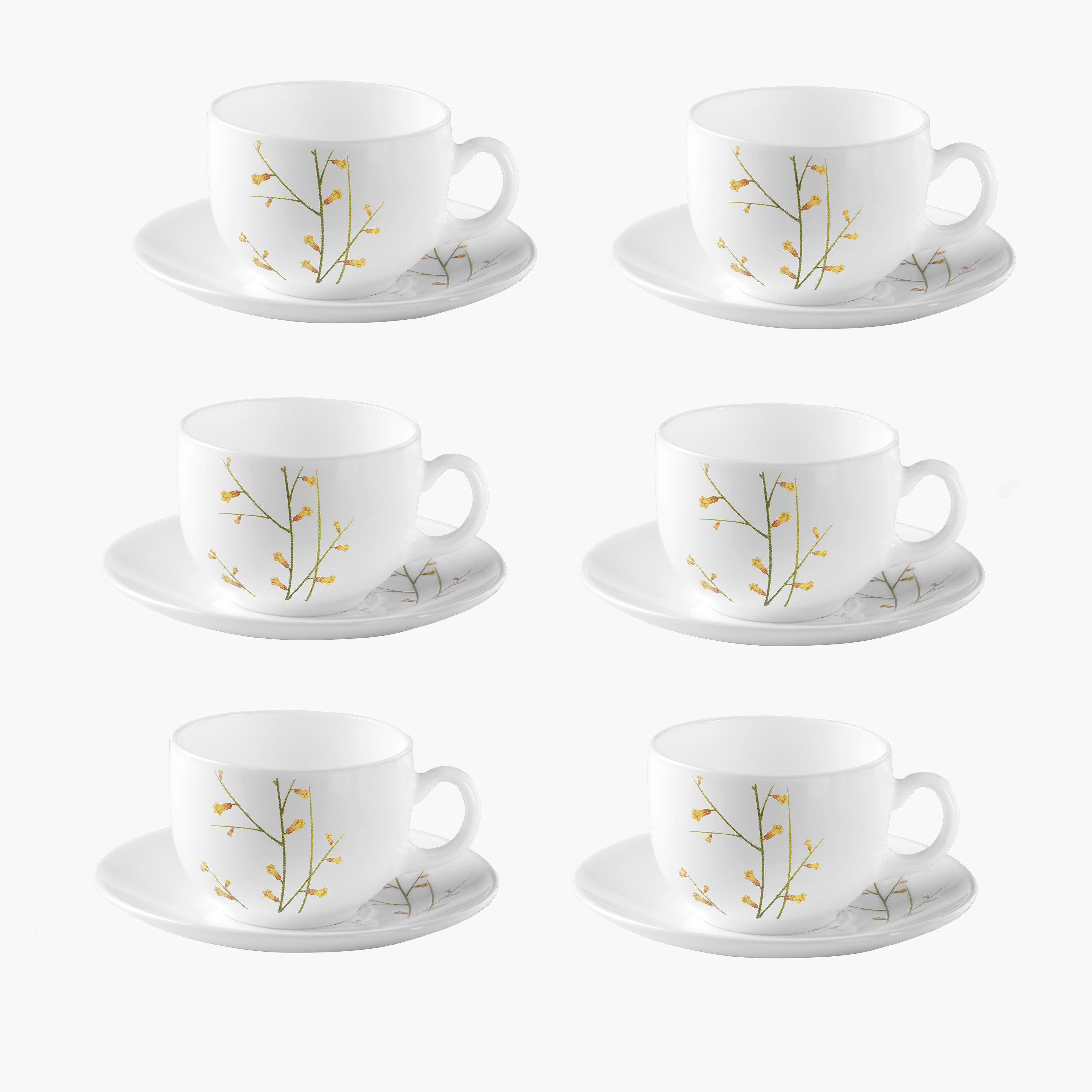 طقم فناجين بصحون 12 قطعة من لاوبالا - 160 مل-hbxhomeware-diningandtabletop-coffeeandteasets-image-1