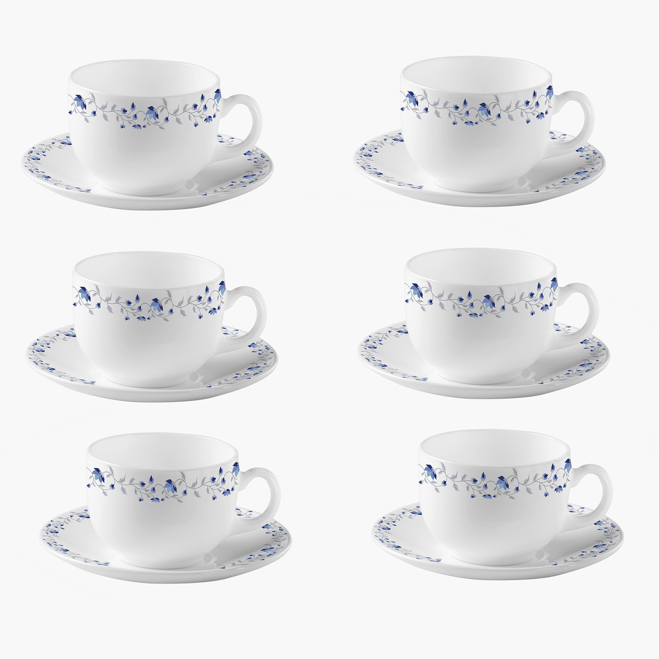 طقم فناجين بصحون 12 قطعة من لاوبالا - 160 مل-hbxhomeware-diningandtabletop-coffeeandteasets-image-1