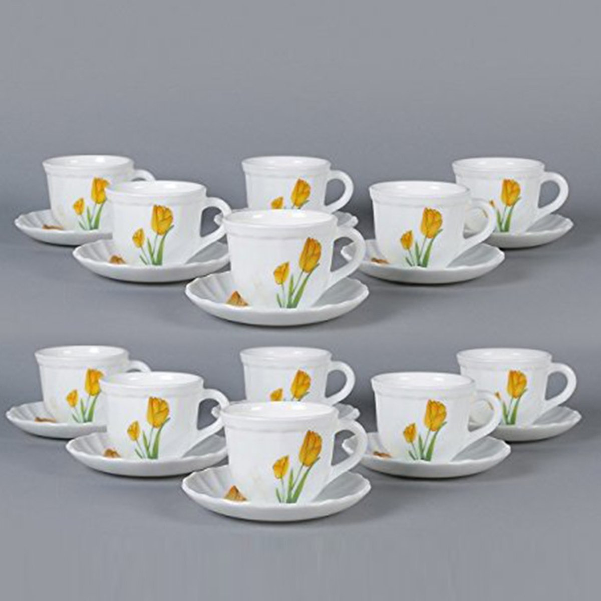 طقم فناجين وصحون 22 قطعة من لاوبالا توليب باشن - 220 مل-hbxhomeware-hbxkitchen-image-1