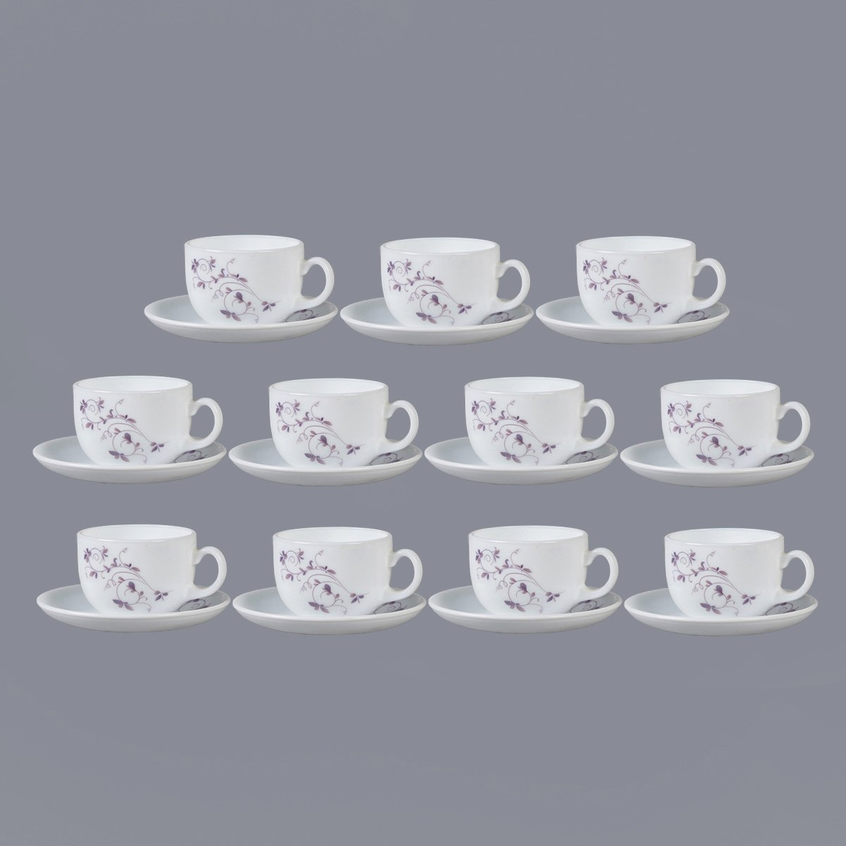 Laopala Dazzle Purple 22-Piece Cup and Saucer Set - 220 ml-hbxhomeware-diningandtabletop-coffeeandteasets-image-1