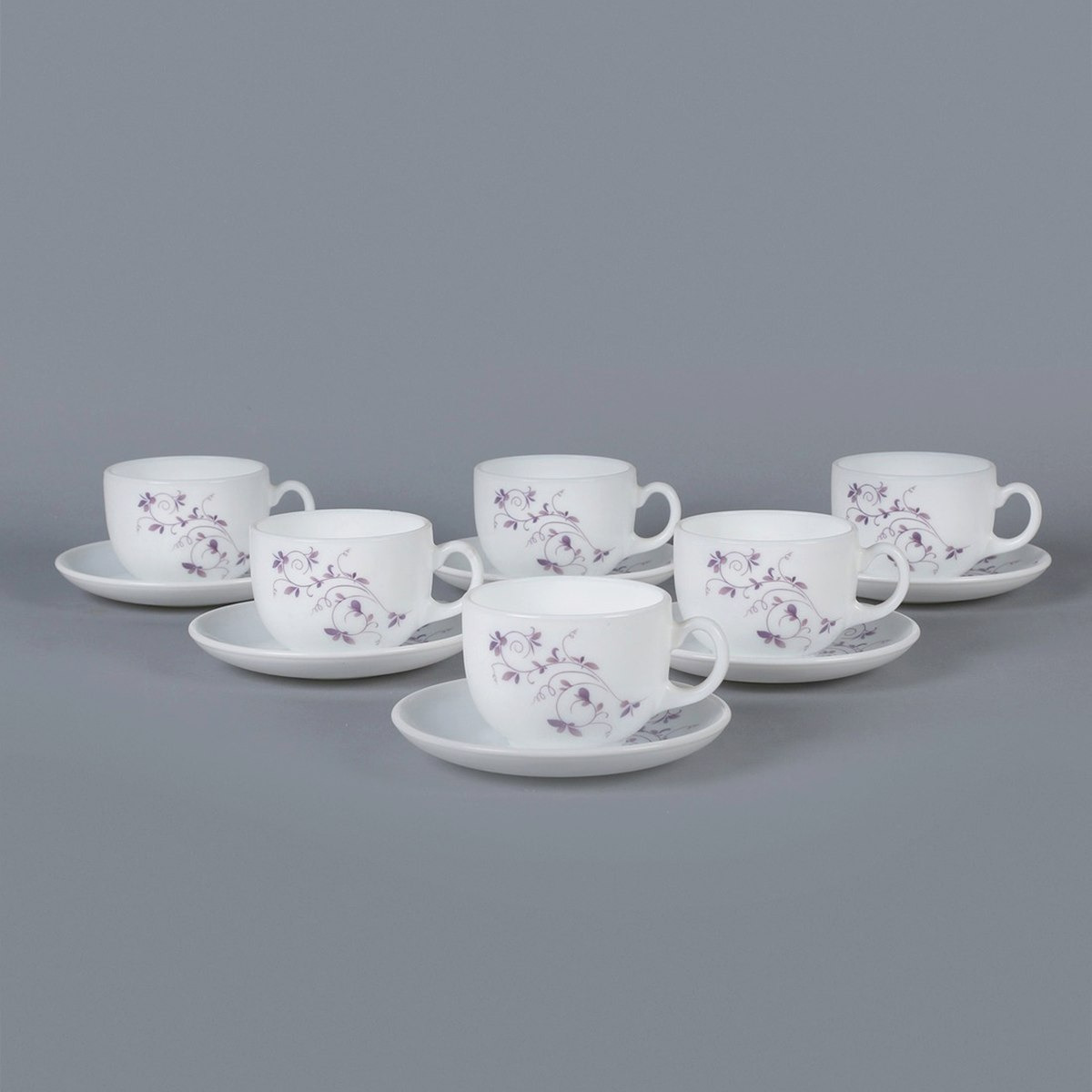 Laopala Dazzle Purple 22-Piece Cup and Saucer Set - 220 ml-hbxhomeware-diningandtabletop-coffeeandteasets-image-3