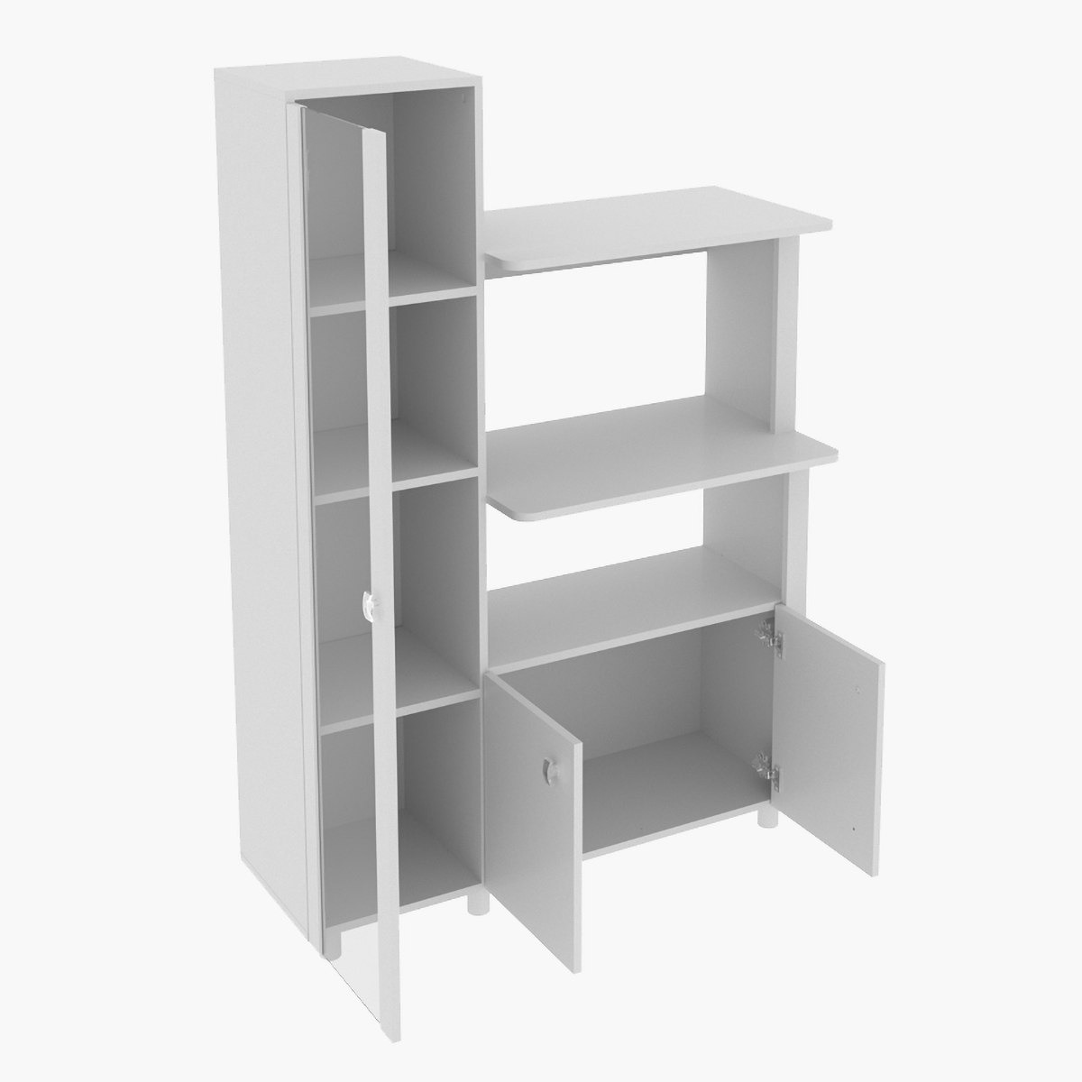 حامل ميكروويف مطبخي متعدد الأغراض بـ3 أبواب من زيوس-hbxfurniture-diningroom-buffetsandsideboards-image-5