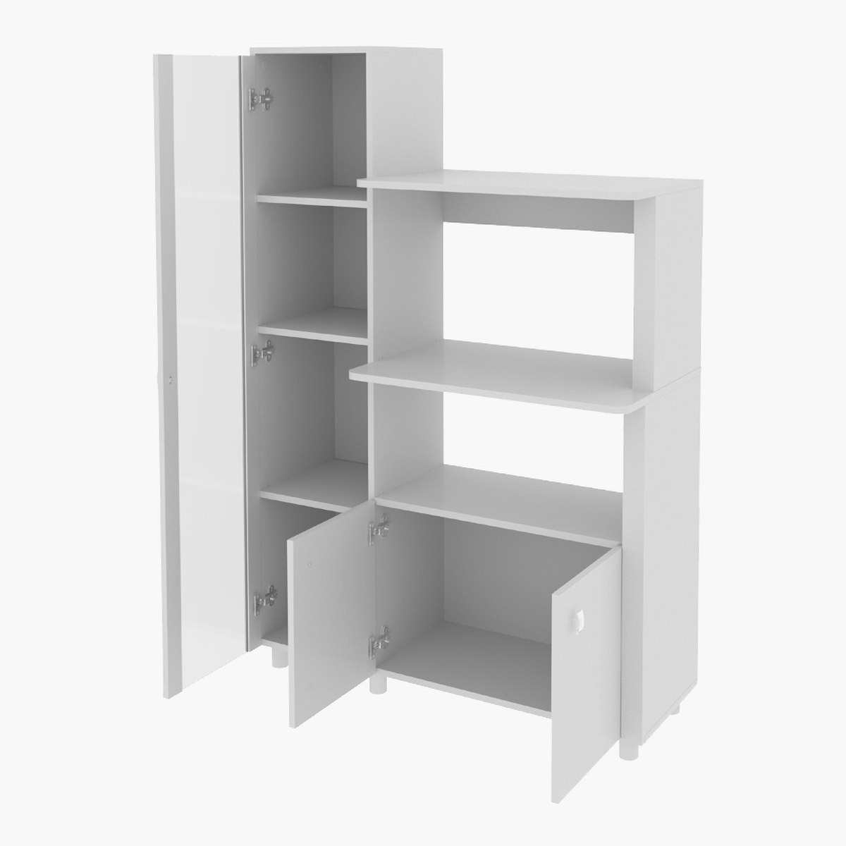 حامل ميكروويف مطبخي متعدد الأغراض بـ3 أبواب من زيوس-hbxfurniture-diningroom-buffetsandsideboards-image-6