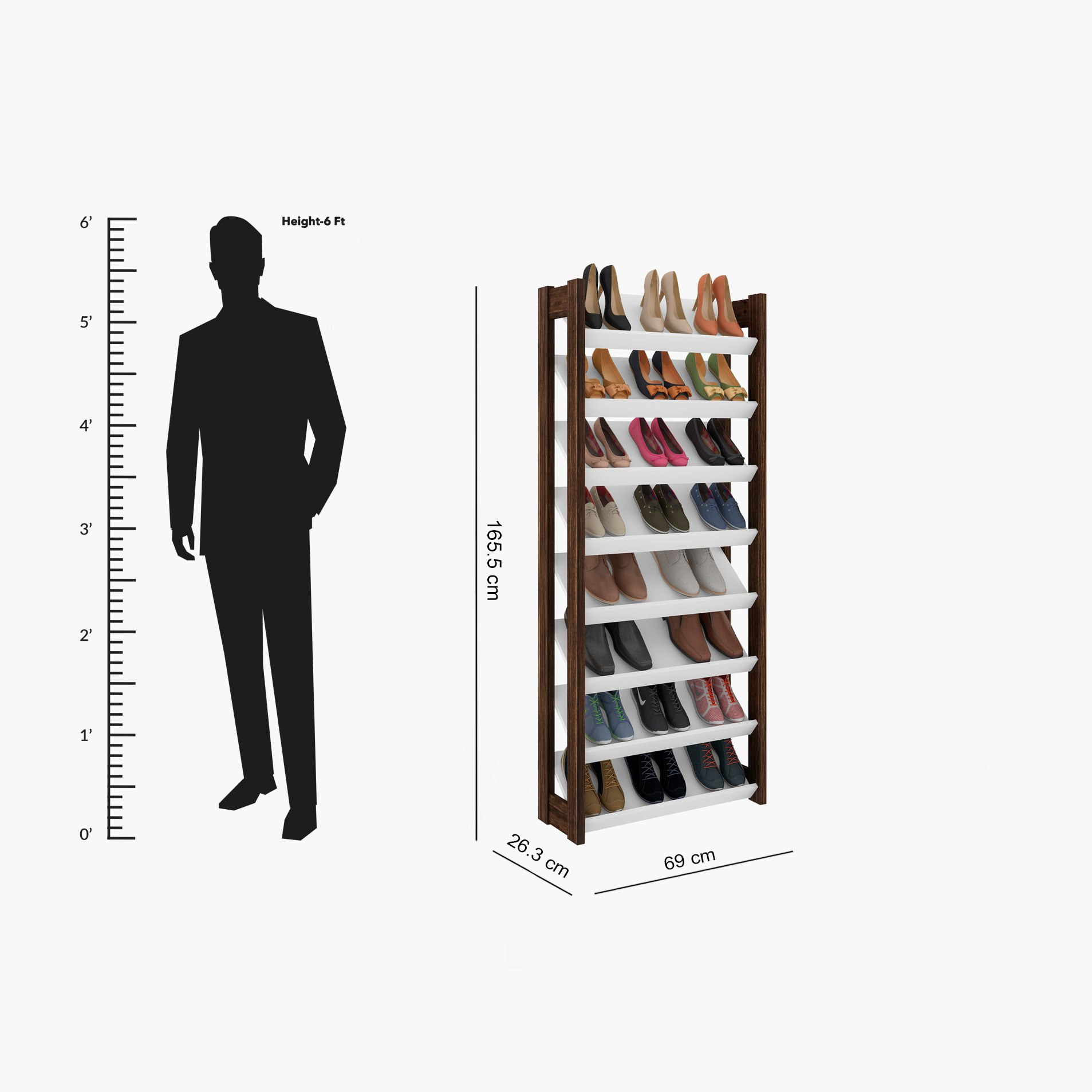 6 foot shoe rack sale