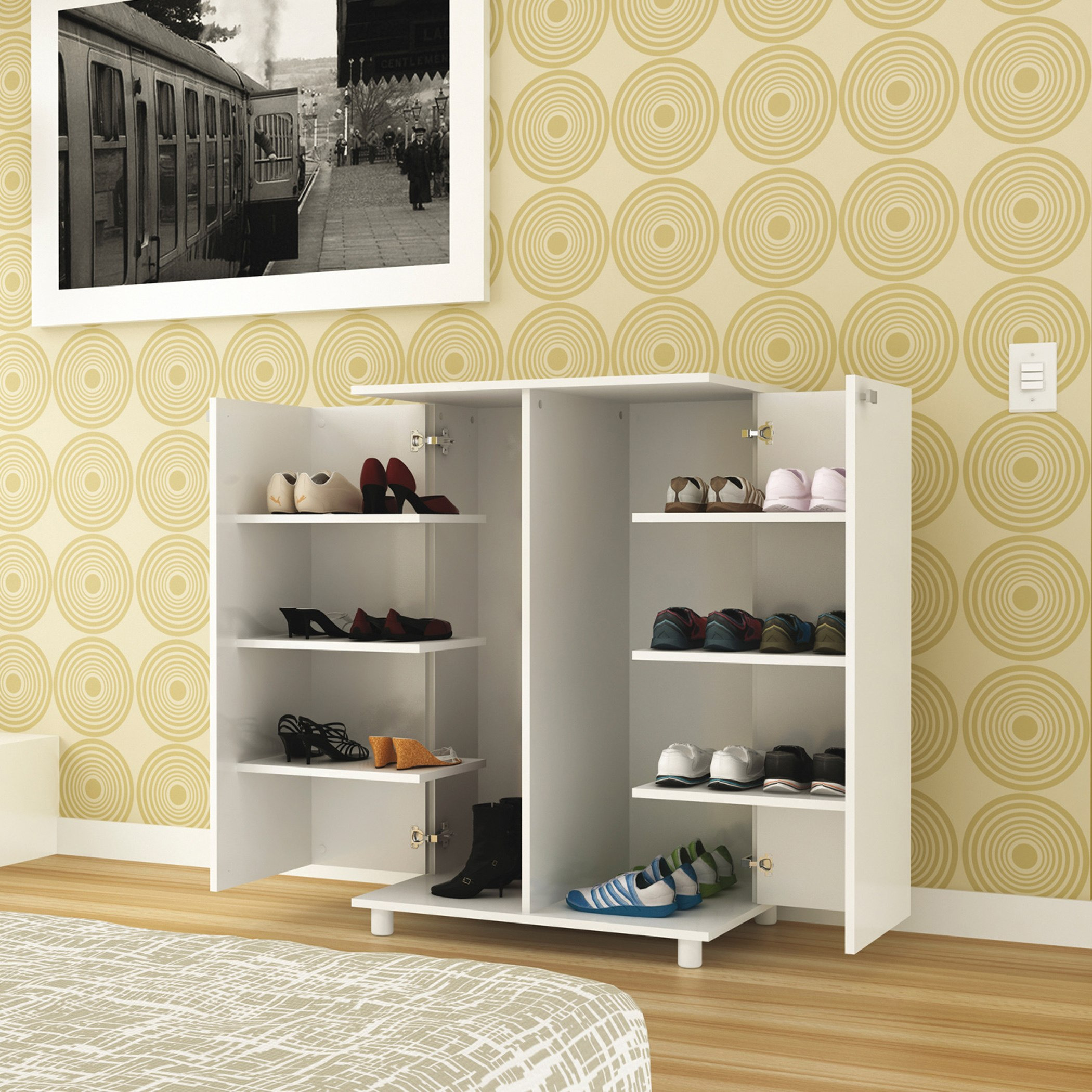 خزانة أحذية ببابين لـ 16 زوج من إي سي زيوس-hbxbedroom-shoecabinetsandracks-image-2