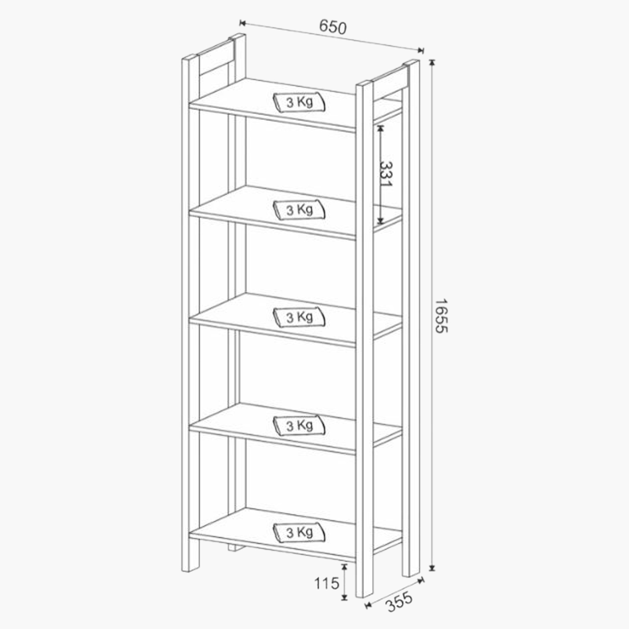Zeus Multipurpose Bookcase-hbxfurniture-office-bookcases-image-5